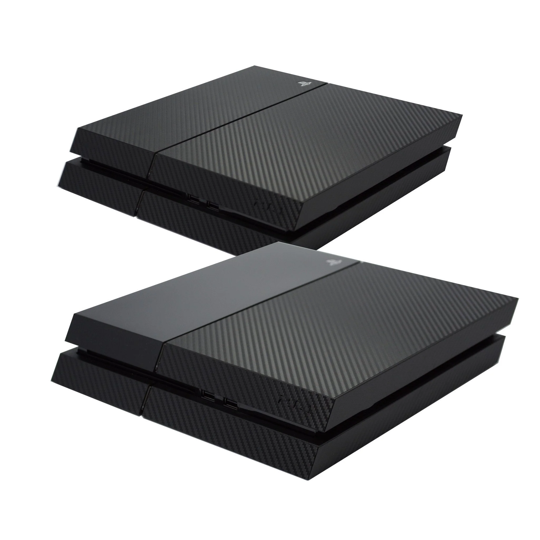 Playstation 4 (PS4) 3D Textured BLACK CARBON Fibre Wrap Decal Skin - Image 4