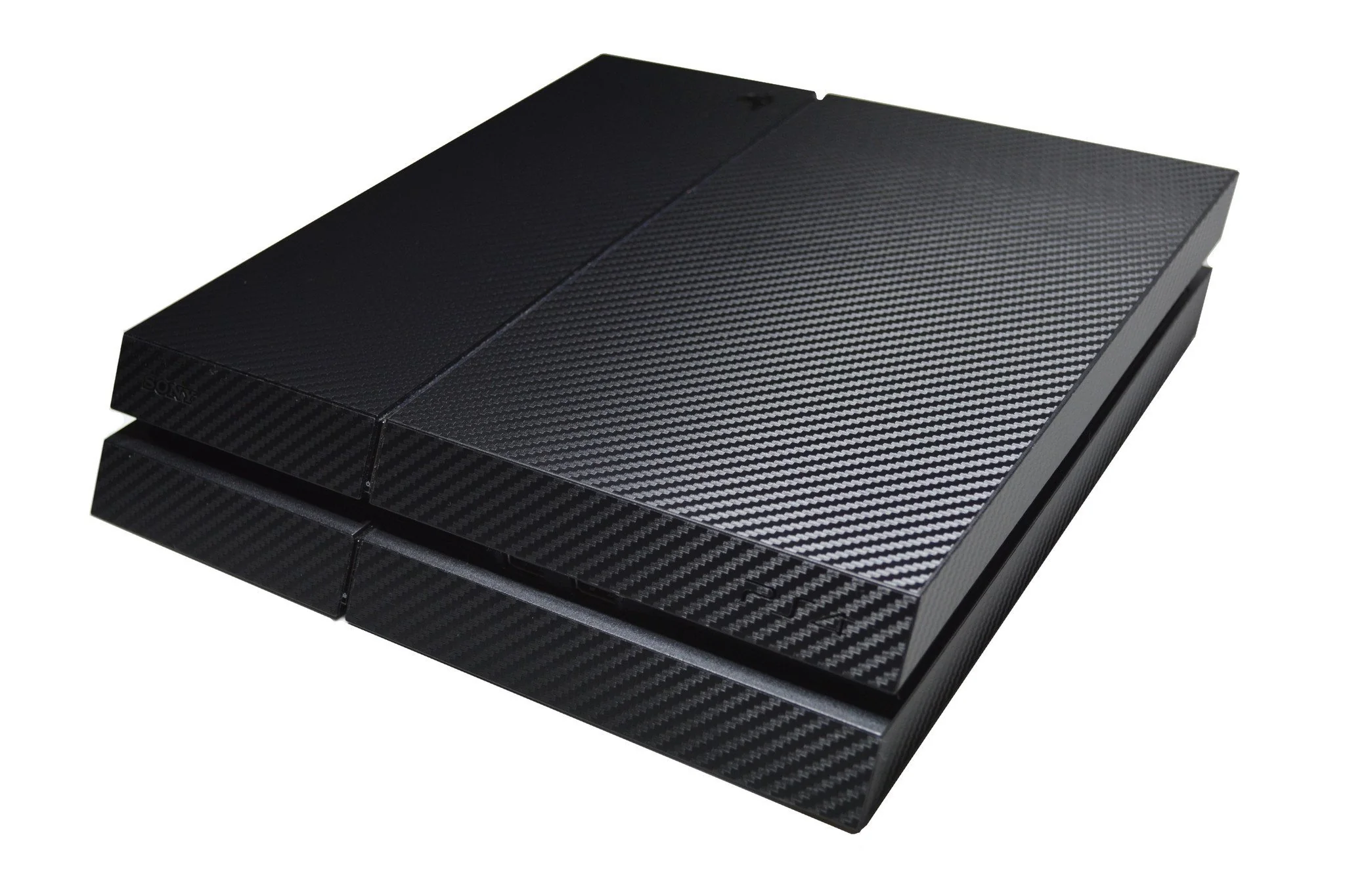 Playstation 4 (PS4) 3D Textured BLACK CARBON Fibre Wrap Decal Skin - Image 5