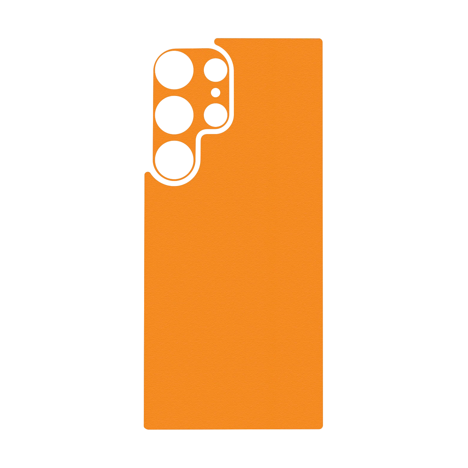 Galaxy S24 ULTRA Qcaze - LUXURIA Sunrise Orange Matt Textured (Case + Skin Kit) - Image 3