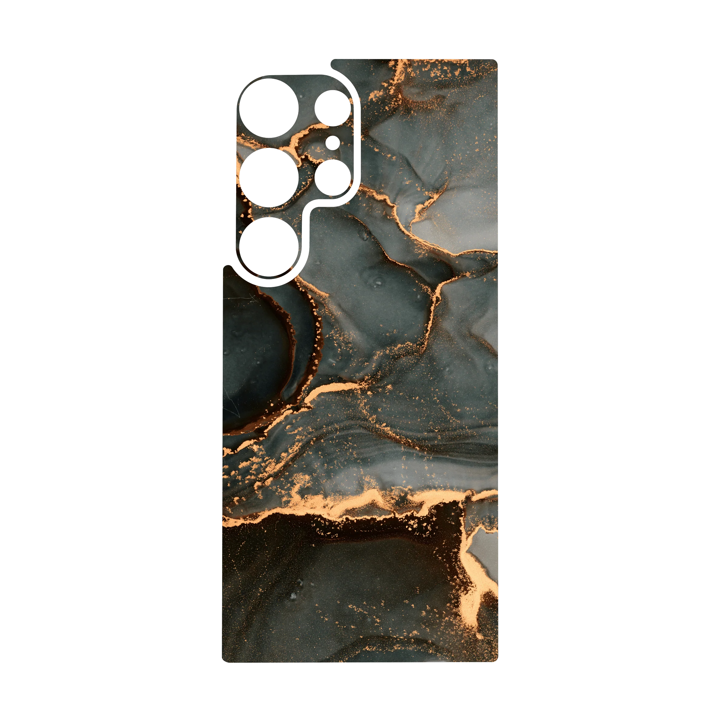 Galaxy S24 ULTRA Qcaze - SIGNATURE AGATE GEODE Deep Forest (Case + Skin Kit) - Image 3