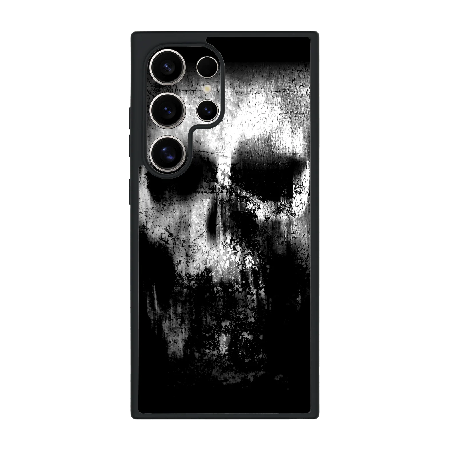 Galaxy S24 ULTRA Qcaze - SIGNATURE Horror Black & White SKULL (Case + Skin Kit)