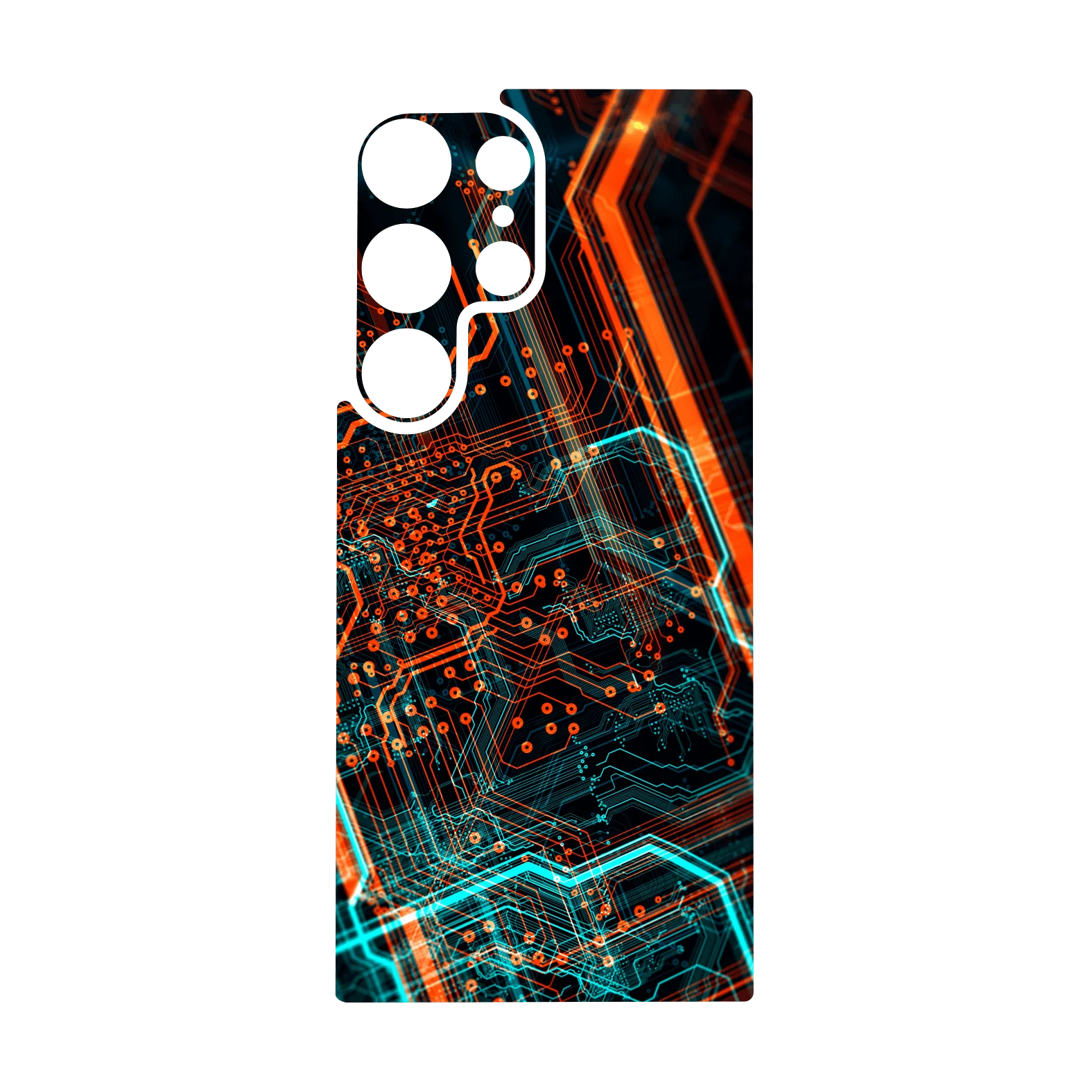 Galaxy S24 ULTRA Qcaze - SIGNATURE NEON PCB Board (Case + Skin Kit) - Image 3