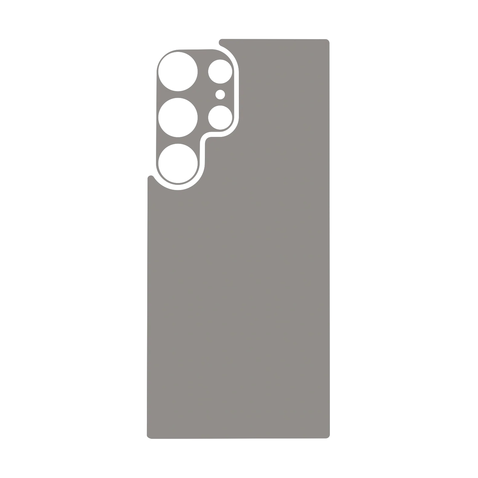 Galaxy S24 ULTRA Qcaze - Soft-Touch LUNAR Grey StealthMatte (Case + Skin Kit) - Image 3