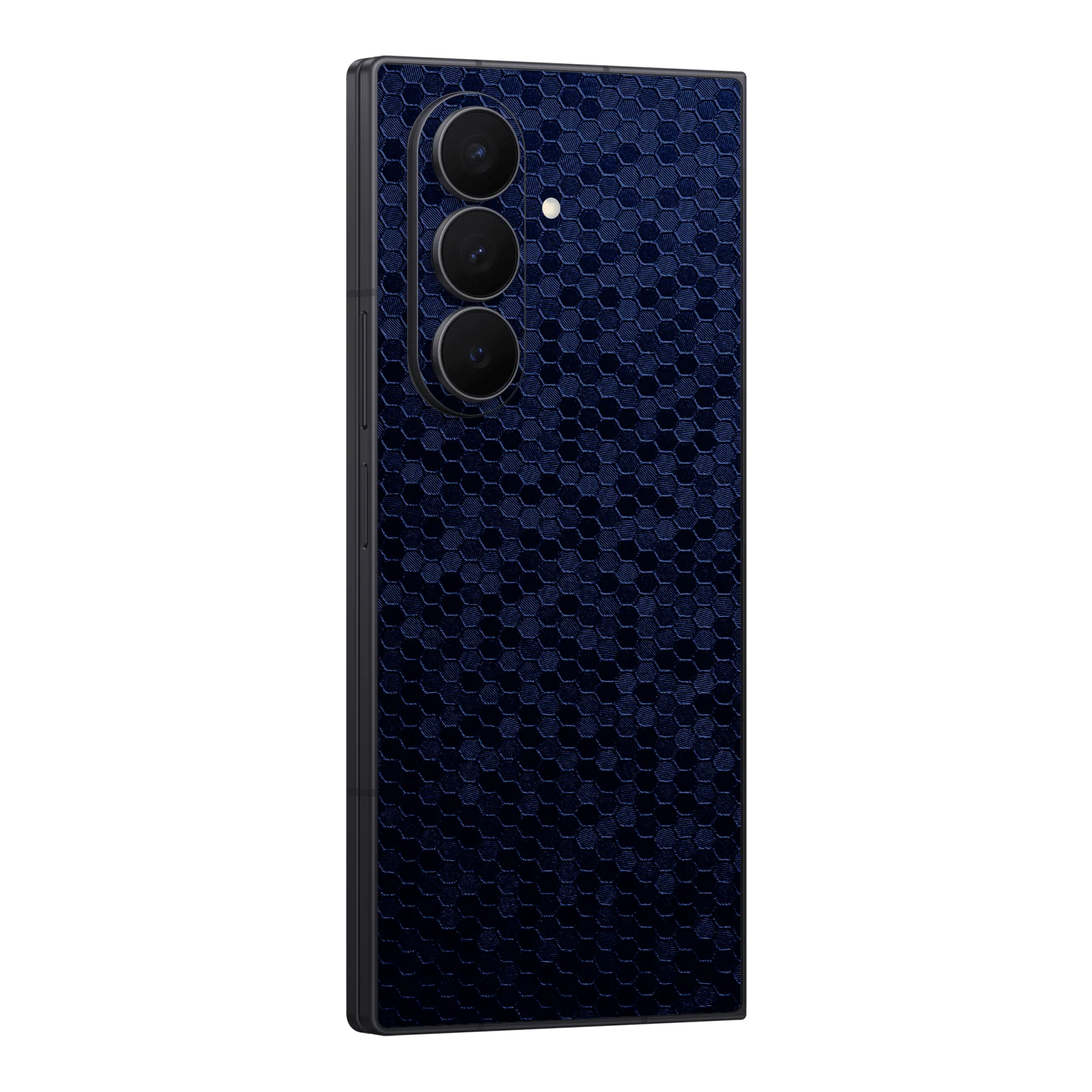 Galaxy Z FOLD 7 LUXURIA Navy Blue HONEYCOMB 3D TEXTURED Skin