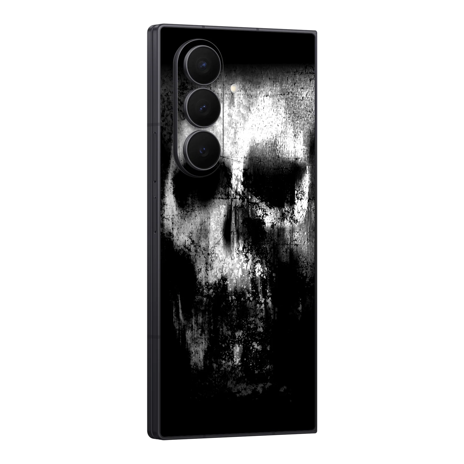 Galaxy Z FOLD 7 SIGNATURE Horror Black & White SKULL Skin