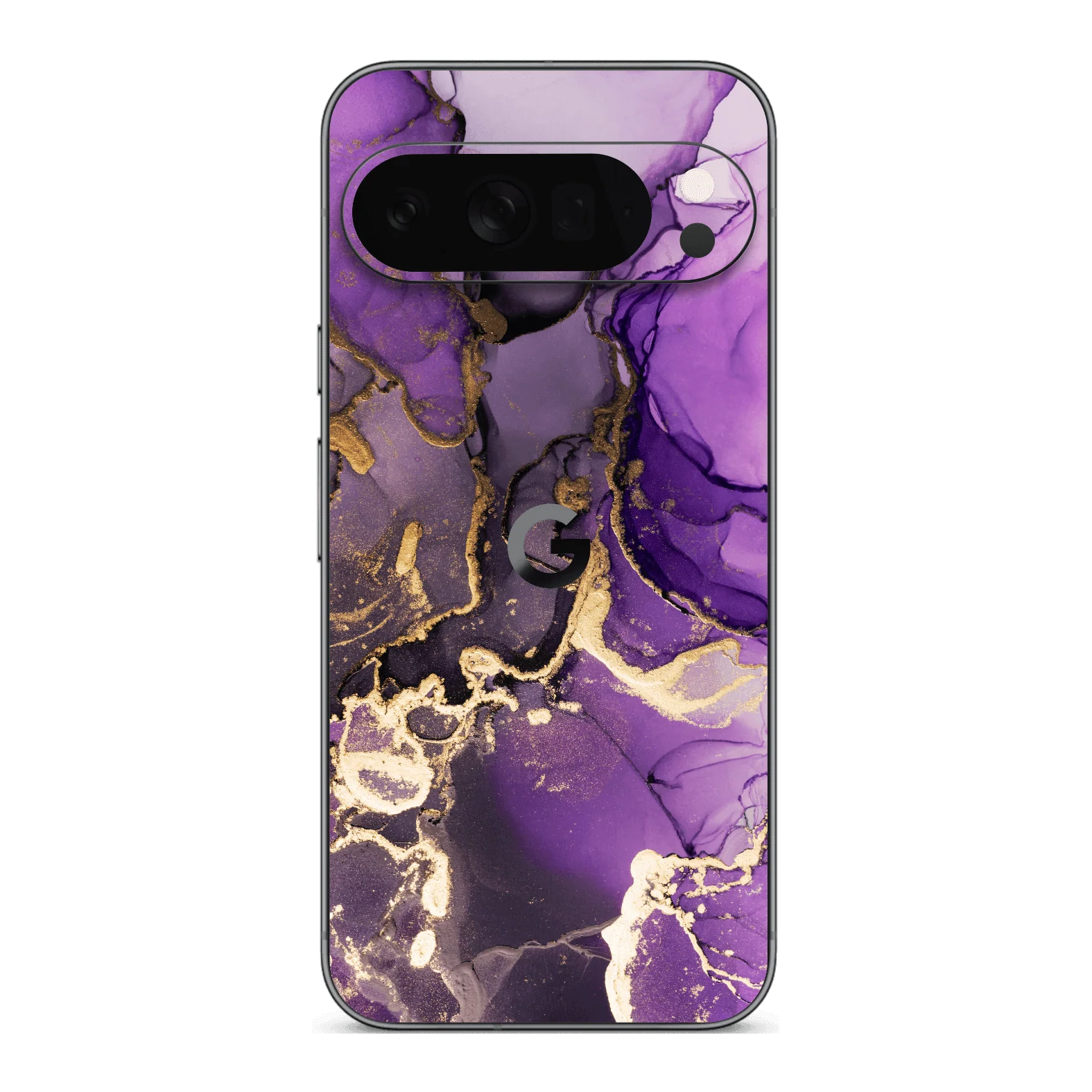 Google Pixel 10 PRO SIGNATURE AGATE GEODE Purple-Gold Skin