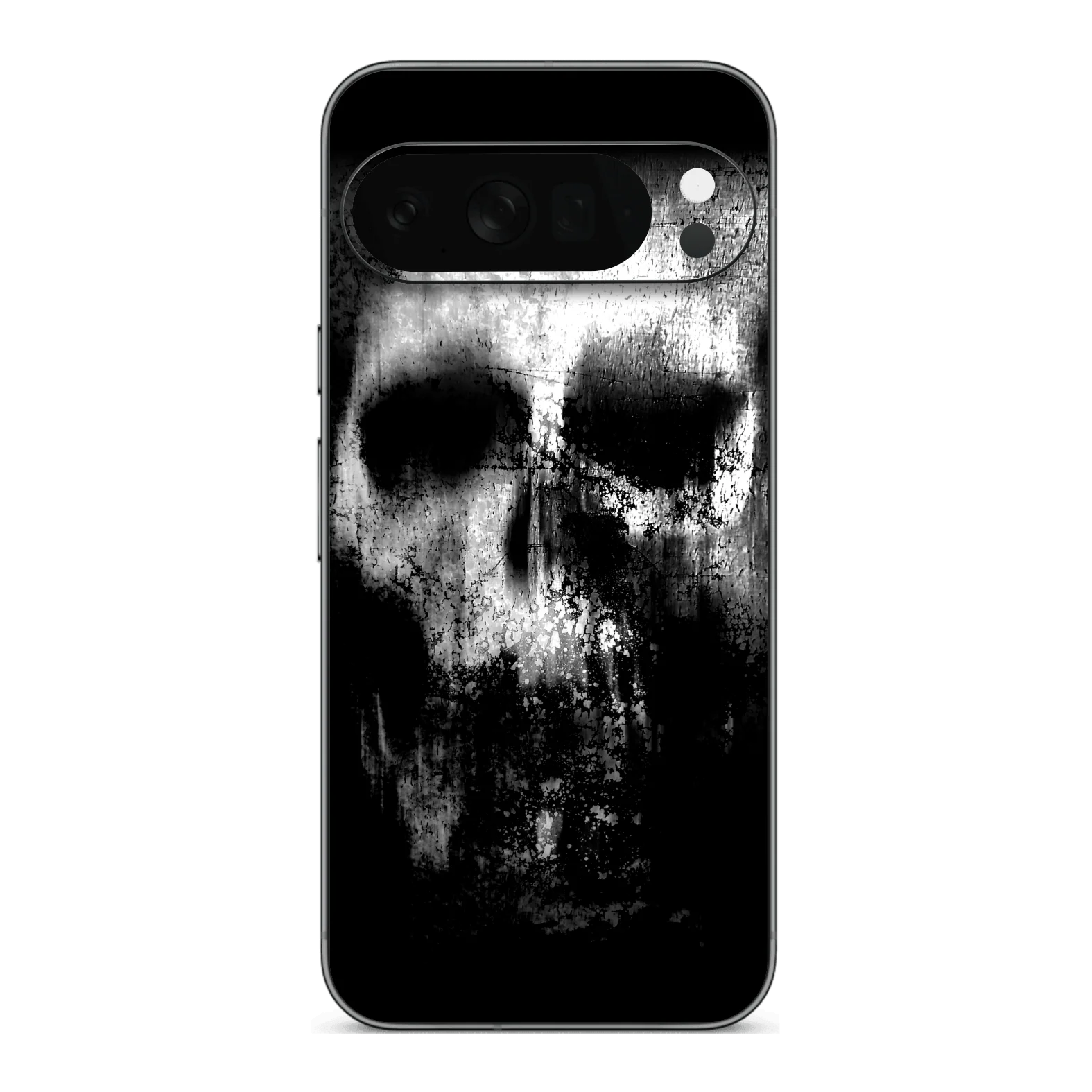 Google Pixel 10 PRO SIGNATURE Horror Black & White SKULL Skin