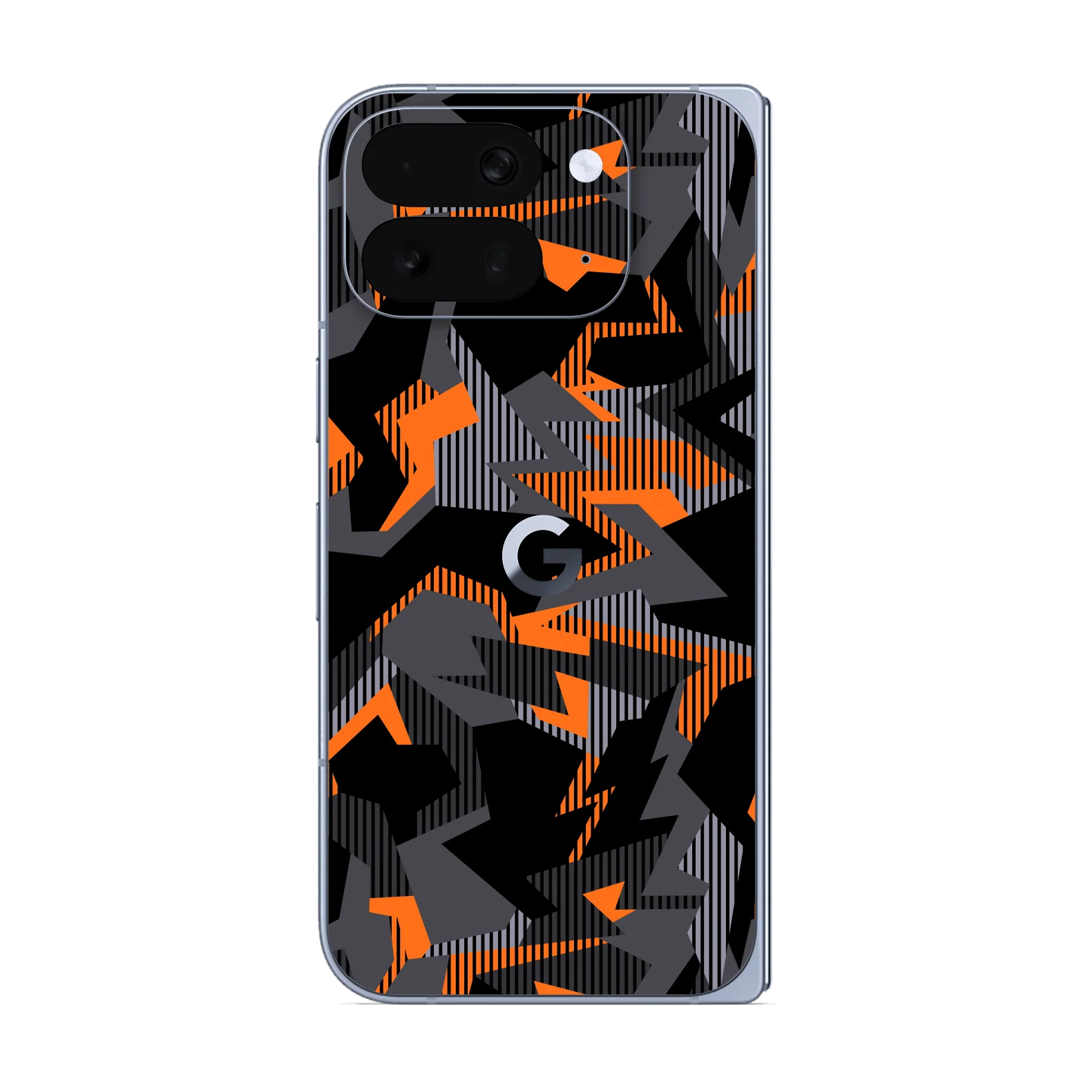 Google Pixel 10 Pro FOLD SIGNATURE Sharp-Edged Orange CAMO Skin