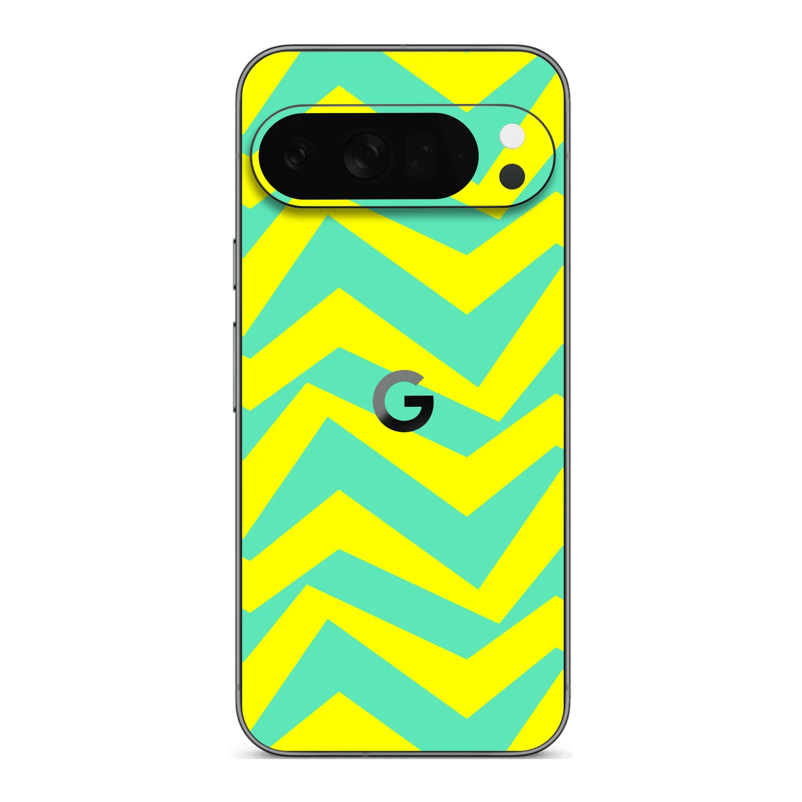 Google Pixel 10 Pro XL SIGNATURE ZigPop Yellow-Turquoise Skin