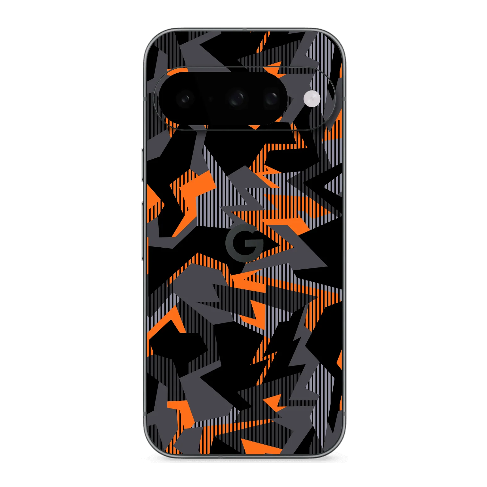 Google Pixel 10 SIGNATURE Sharp-Edged Orange CAMO Skin