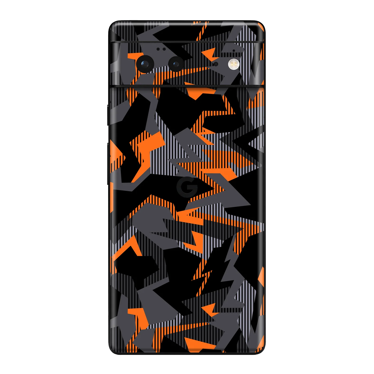 Google Pixel 6 SIGNATURE Sharp-Edged Orange CAMO Skin