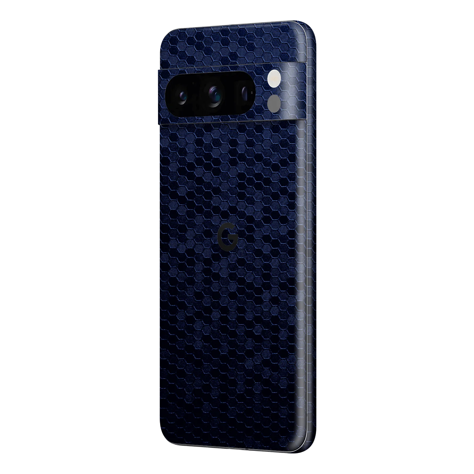 Google Pixel 8 PRO LUXURIA 3D TEXTURED Navy Blue HONEYCOMB Skin