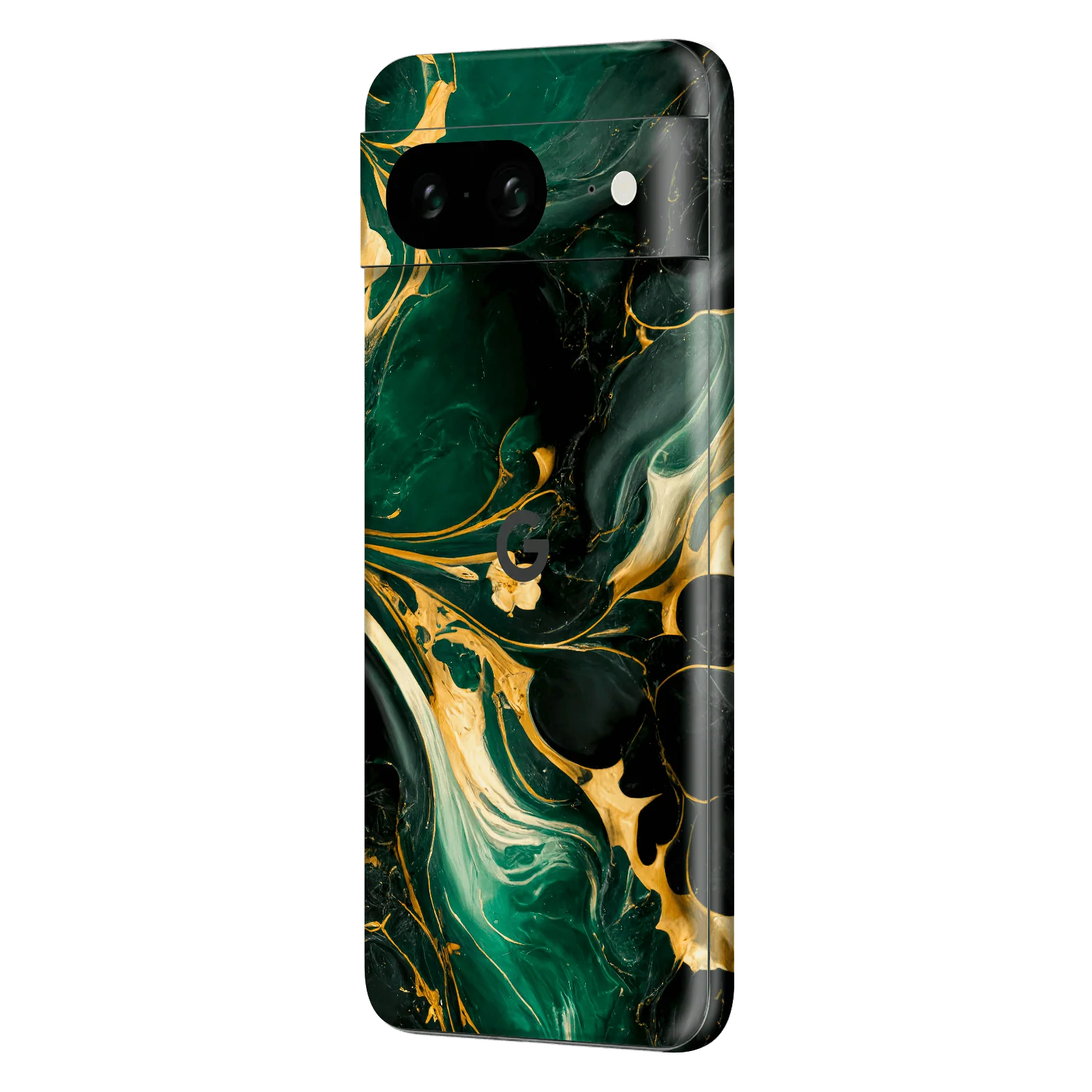 Google Pixel 8 SIGNATURE AGATE GEODE Royal Green-Gold Skin