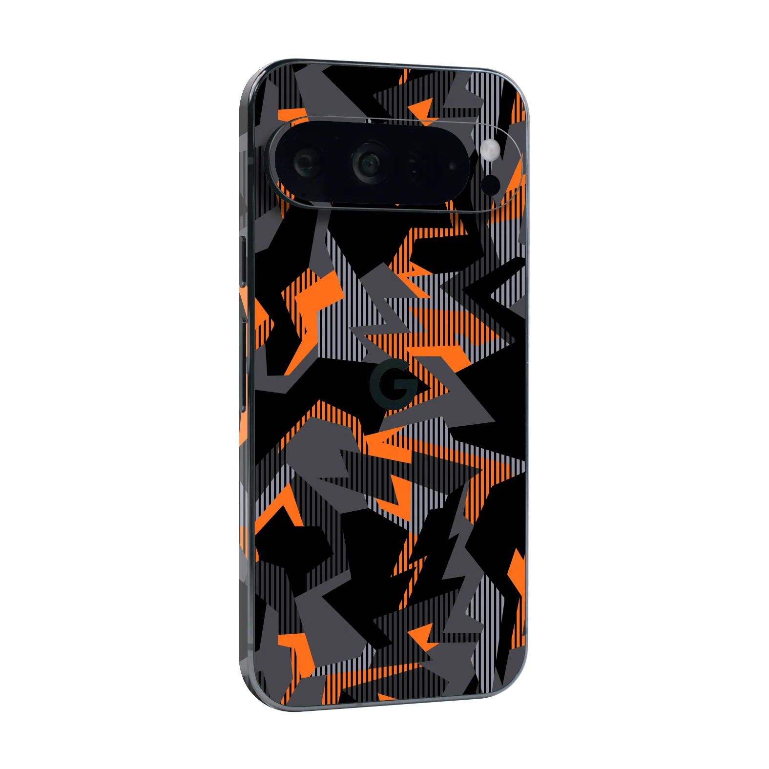 Google Pixel 9 PRO SIGNATURE Sharp-Edged Orange CAMO Skin