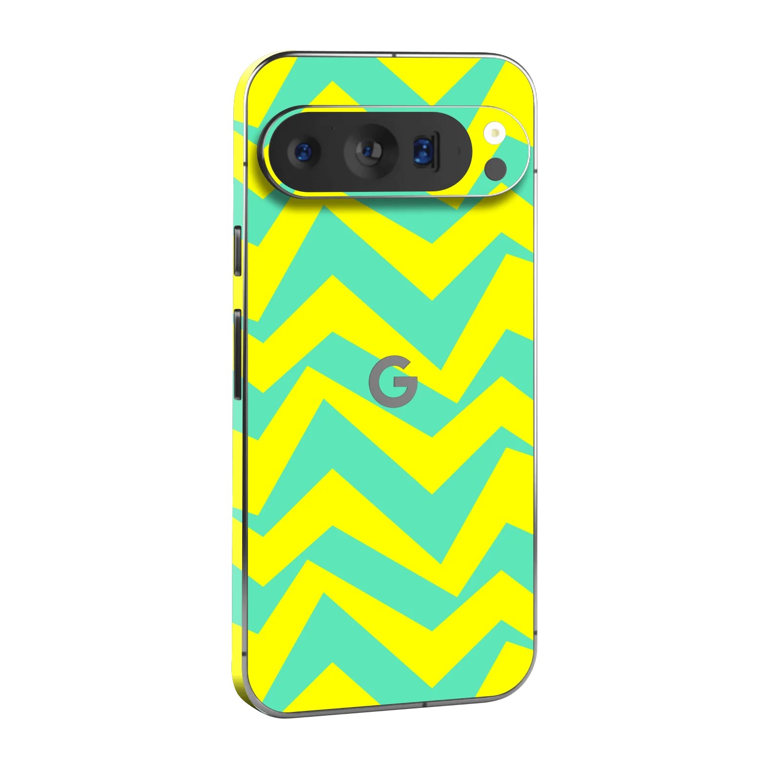Google Pixel 9 PRO SIGNATURE ZigPop Yellow-Turquoise Skin