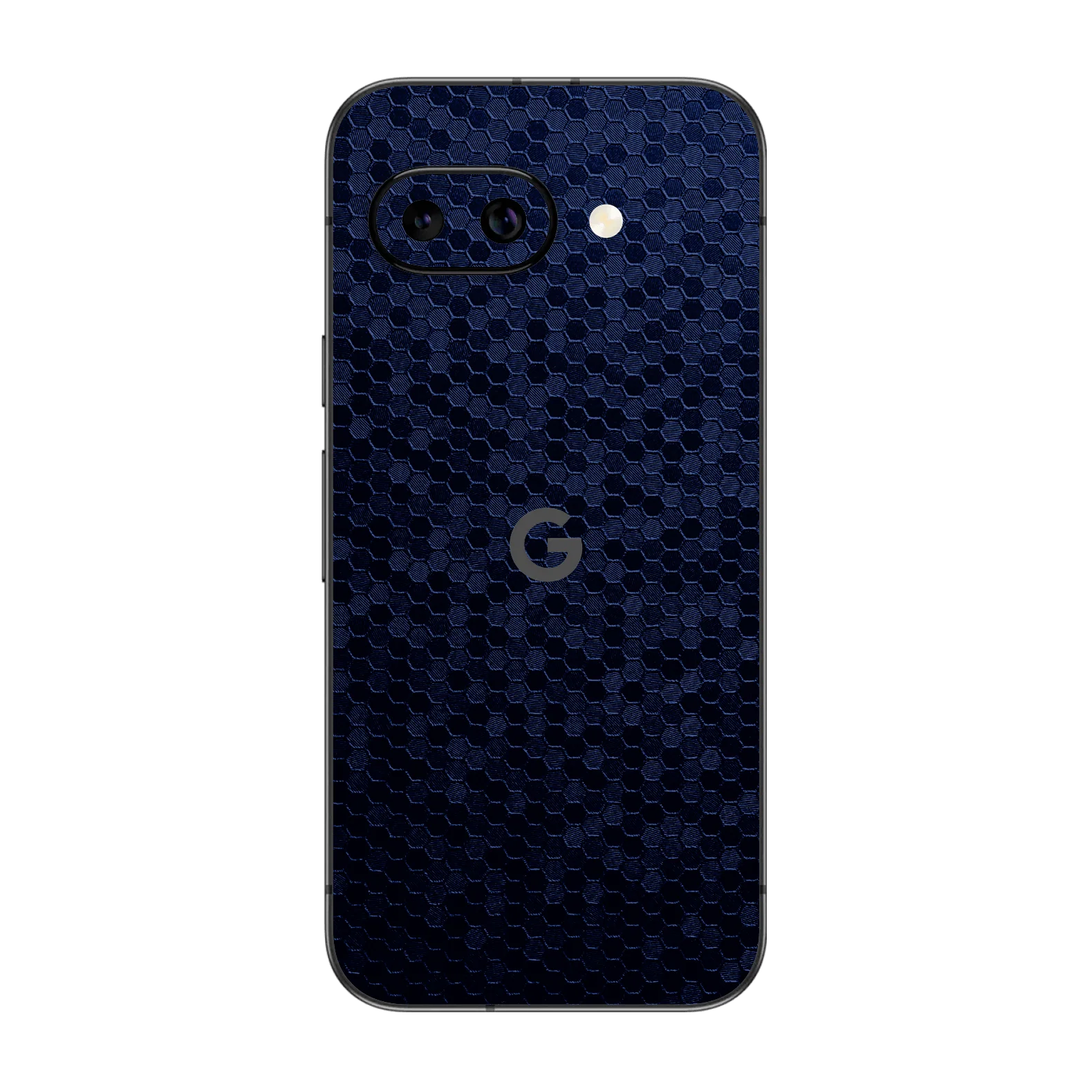 Google Pixel 9a LUXURIA Navy Blue HONEYCOMB 3D TEXTURED Skin