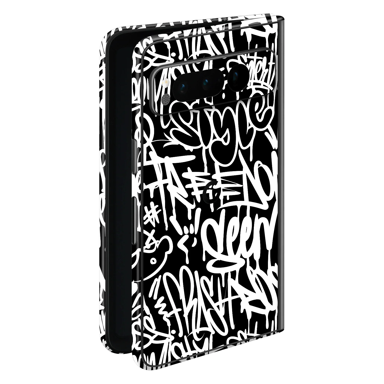 Google PIXEL FOLD SIGNATURE Monochrome Graffiti Skin