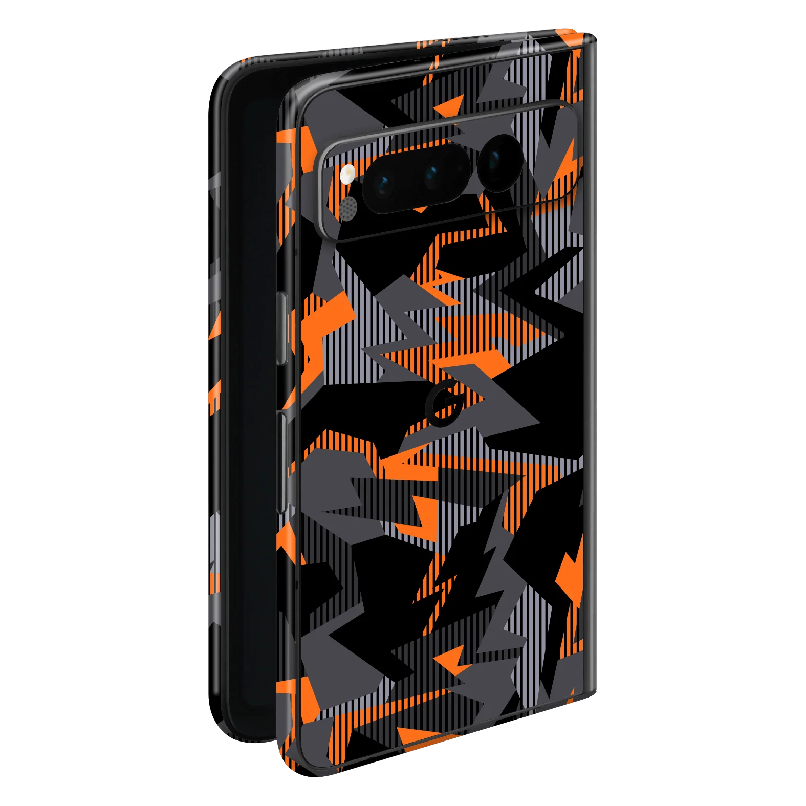 Google PIXEL FOLD SIGNATURE Sharp-Edged Orange CAMO Skin