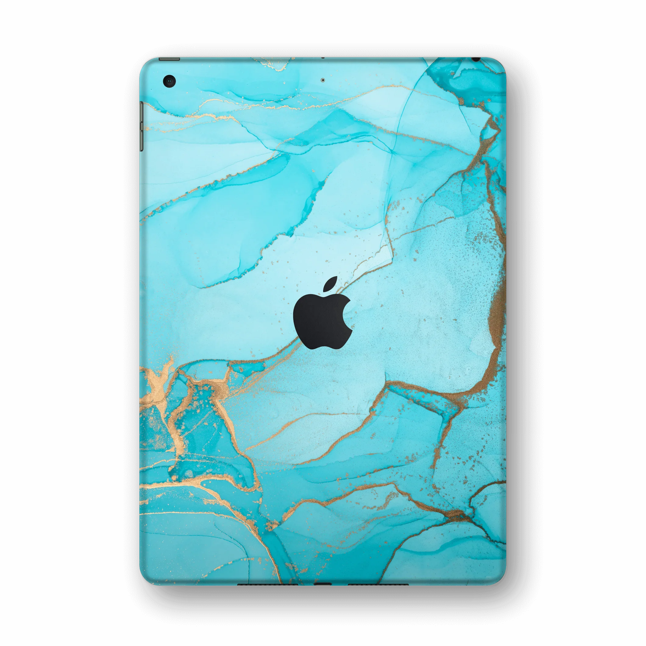 iPad 10.2" (8/9th Gen, 2020/2021) SIGNATURE AGATE GEODE Aqua-Gold Skin