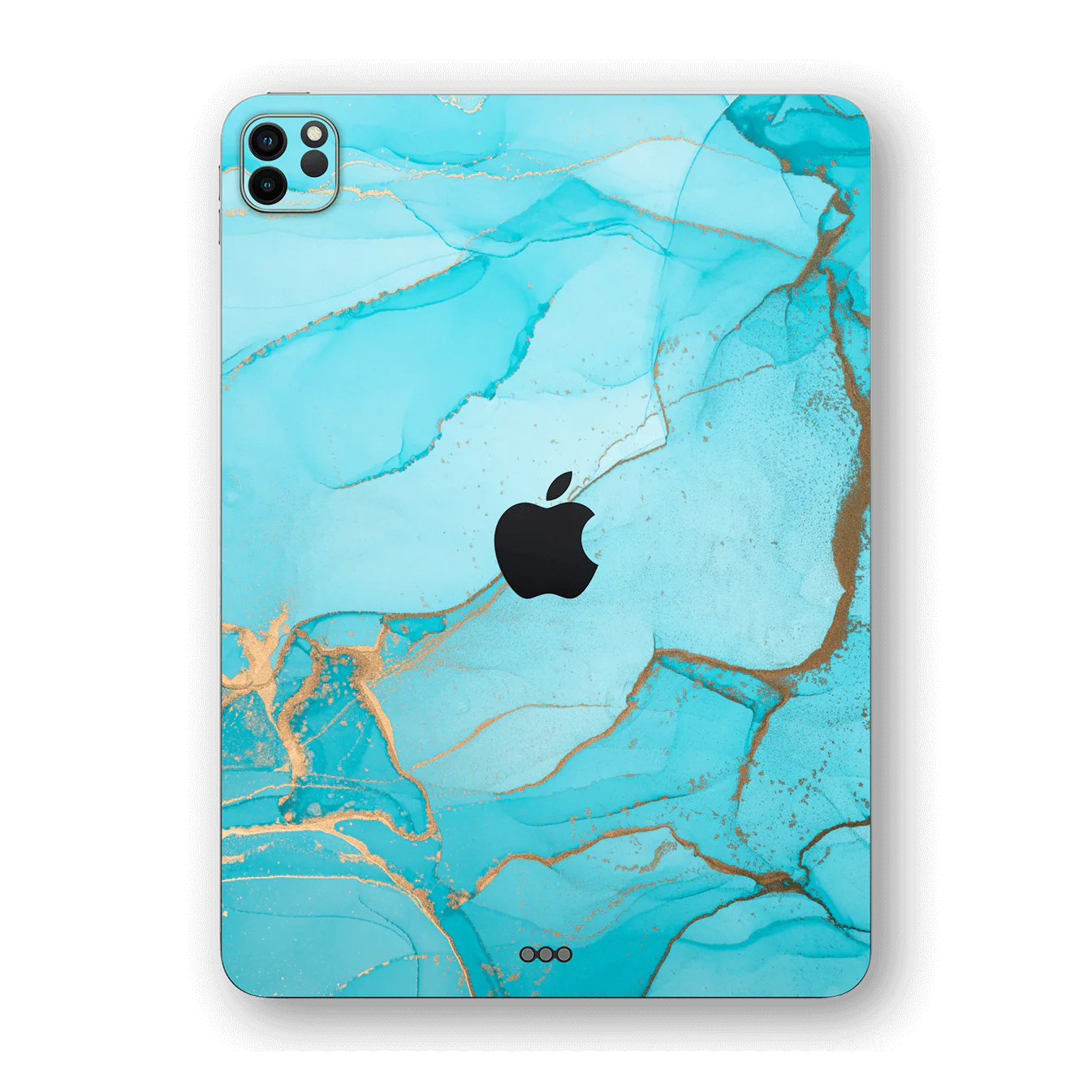 iPad PRO 11" (2020) SIGNATURE AGATE GEODE Aqua-Gold Skin