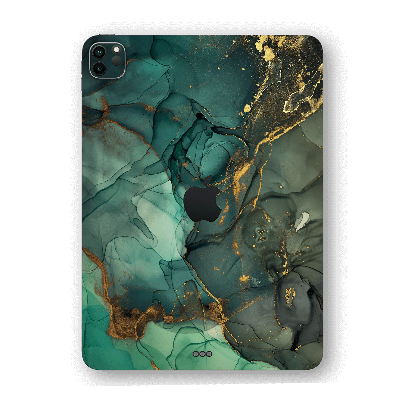 iPad PRO 12.9" (2020) SIGNATURE AGATE GEODE Royal Green-Gold Skin