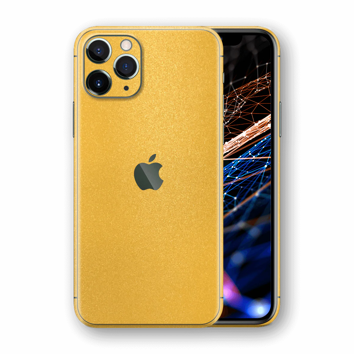 iPhone 11 Pro MAX YELLOW MATT Metallic Skin