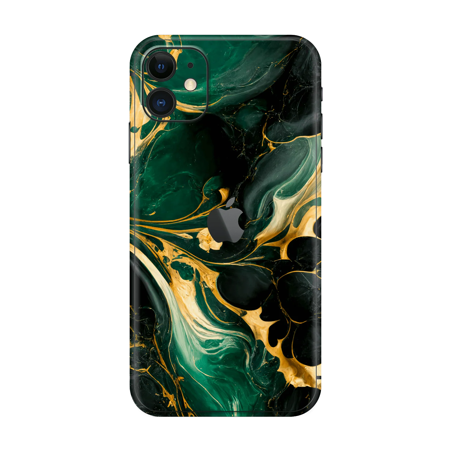 iPhone 11 SIGNATURE AGATE GEODE Royal Green-Gold Skin