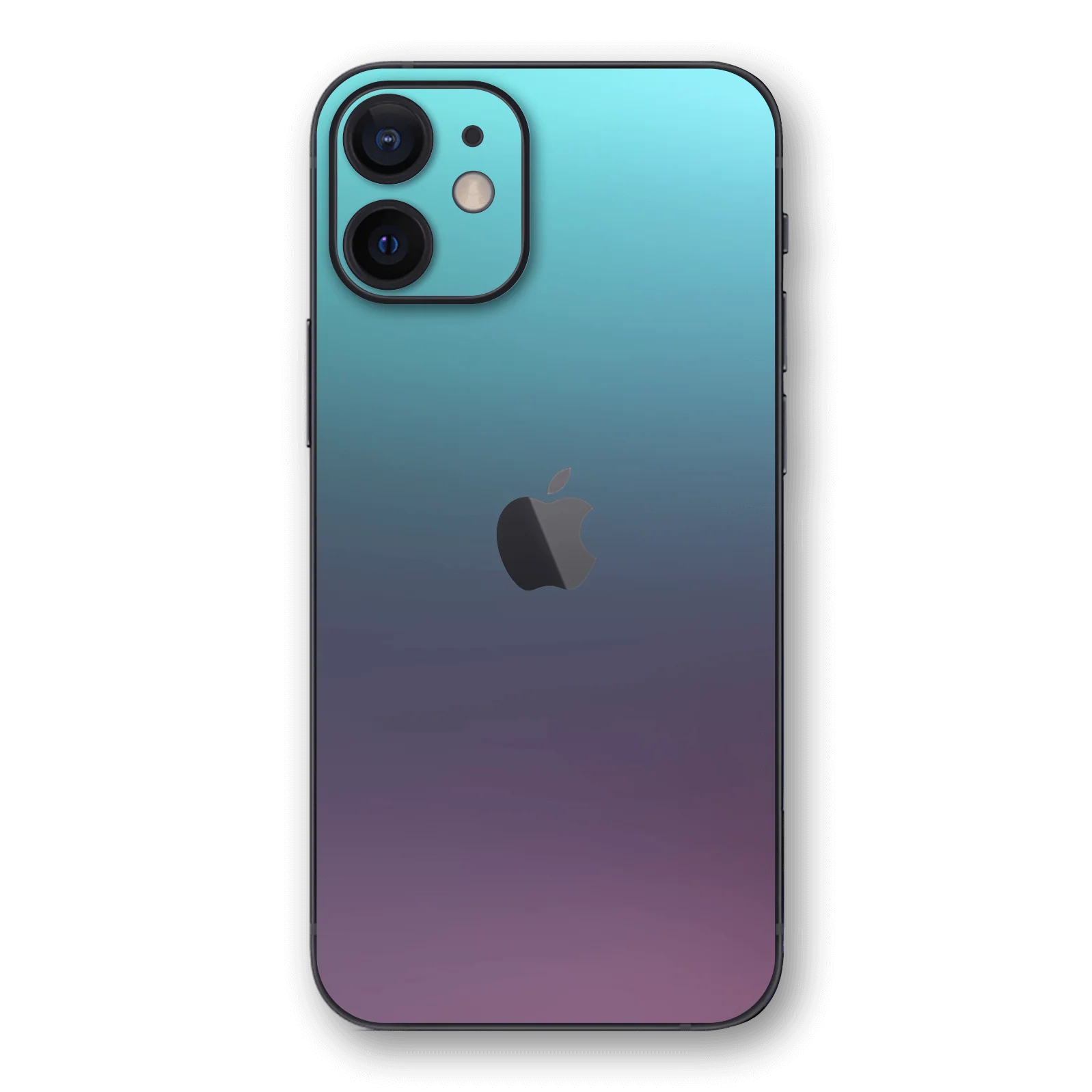 iPhone 12 CHAMELEON TURQUOISE LAVENDER Matt Metallic Skin