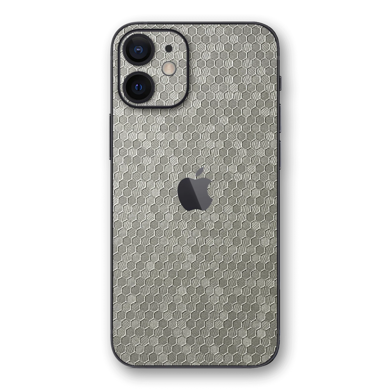 iPhone 12 LUXURIA SILVER HONEYCOMB 3D TEXTURED Skin