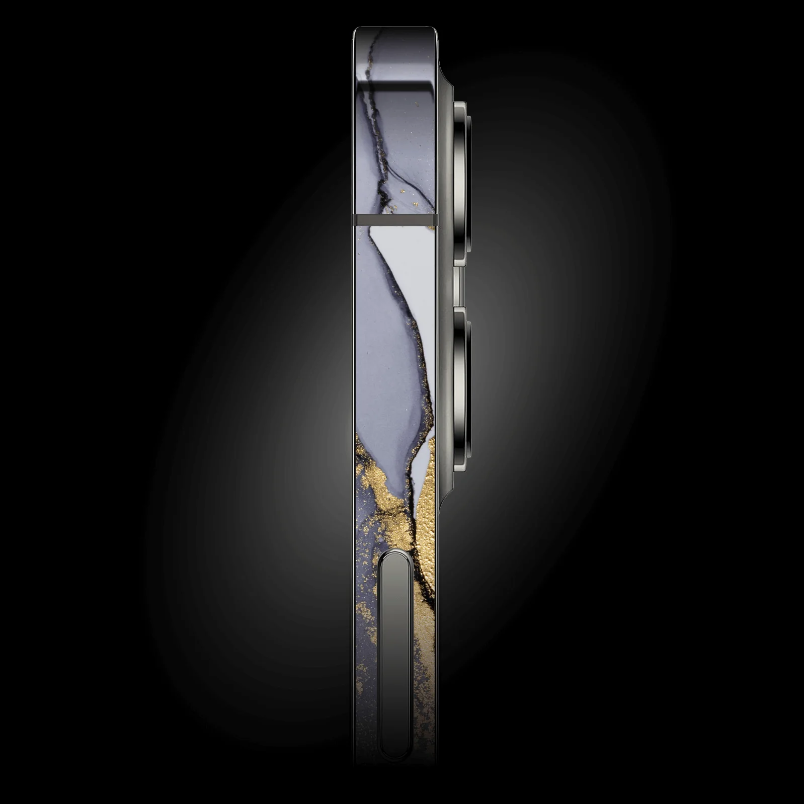 iPhone 12 MINI SIGNATURE AGATE GEODE Pastel Grey-Gold Skin - Image 2
