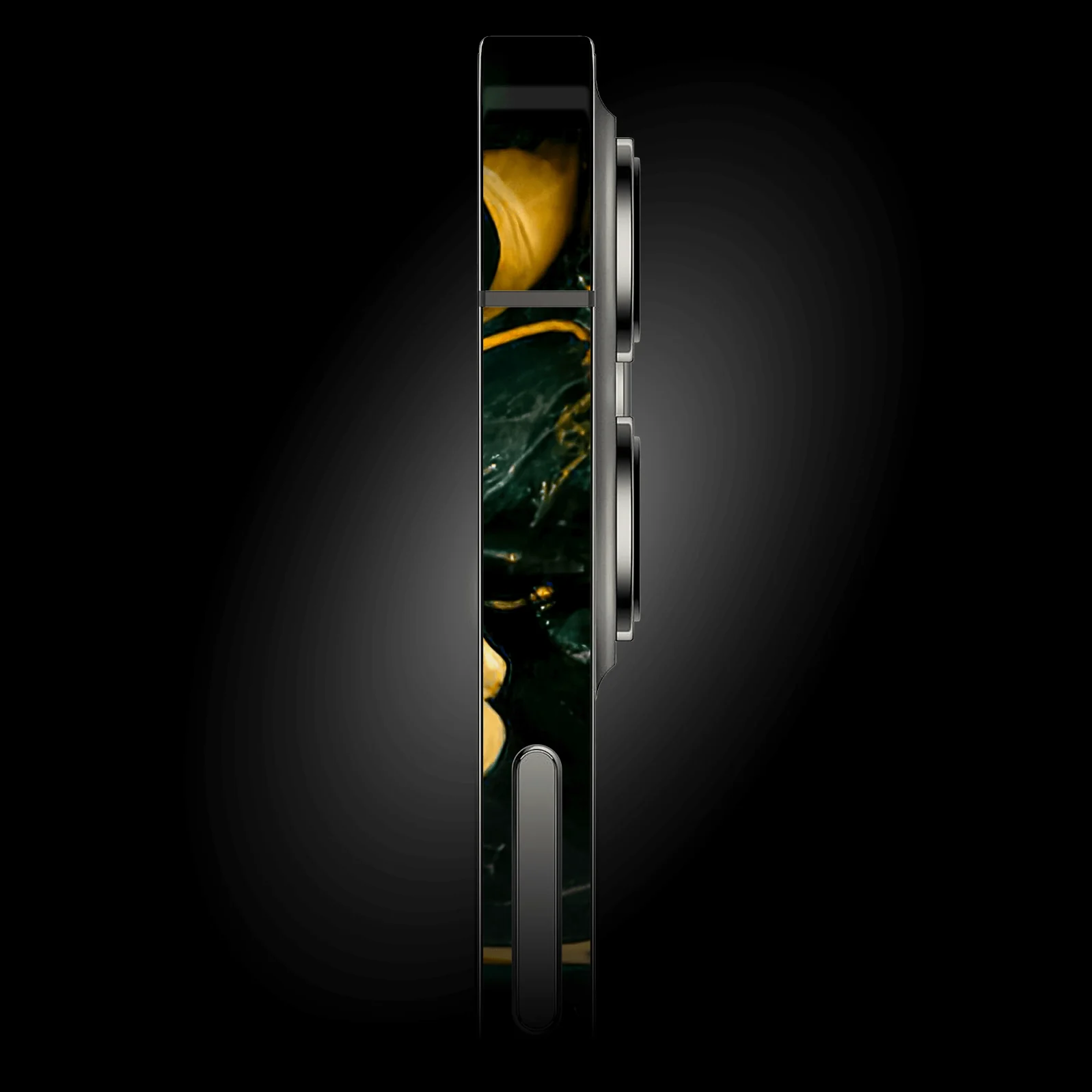 iPhone 12 MINI SIGNATURE AGATE GEODE Royal Green-Gold Skin - Image 2
