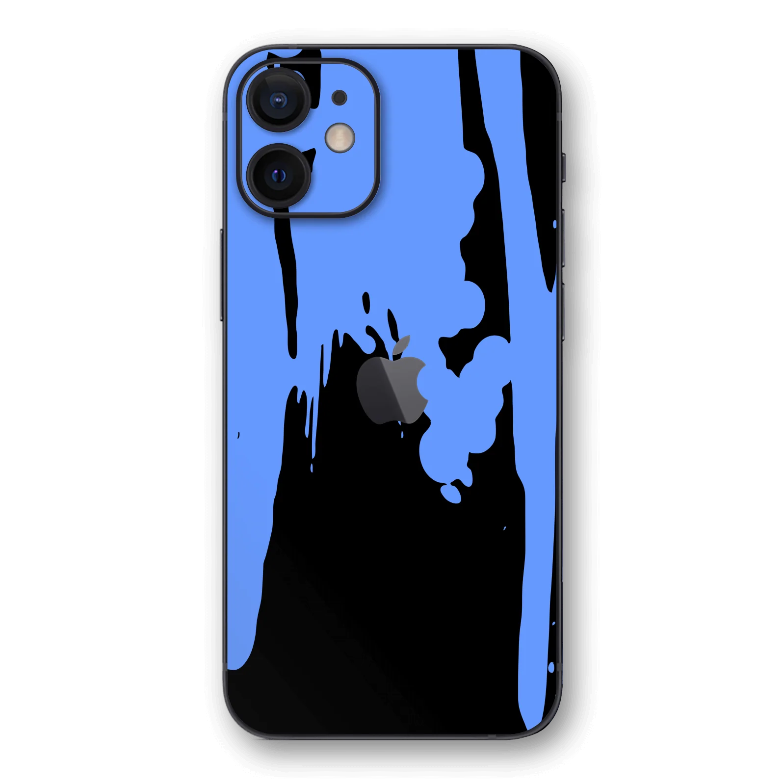 iPhone 12 MINI SIGNATURE Blue Paint Splatter Skin