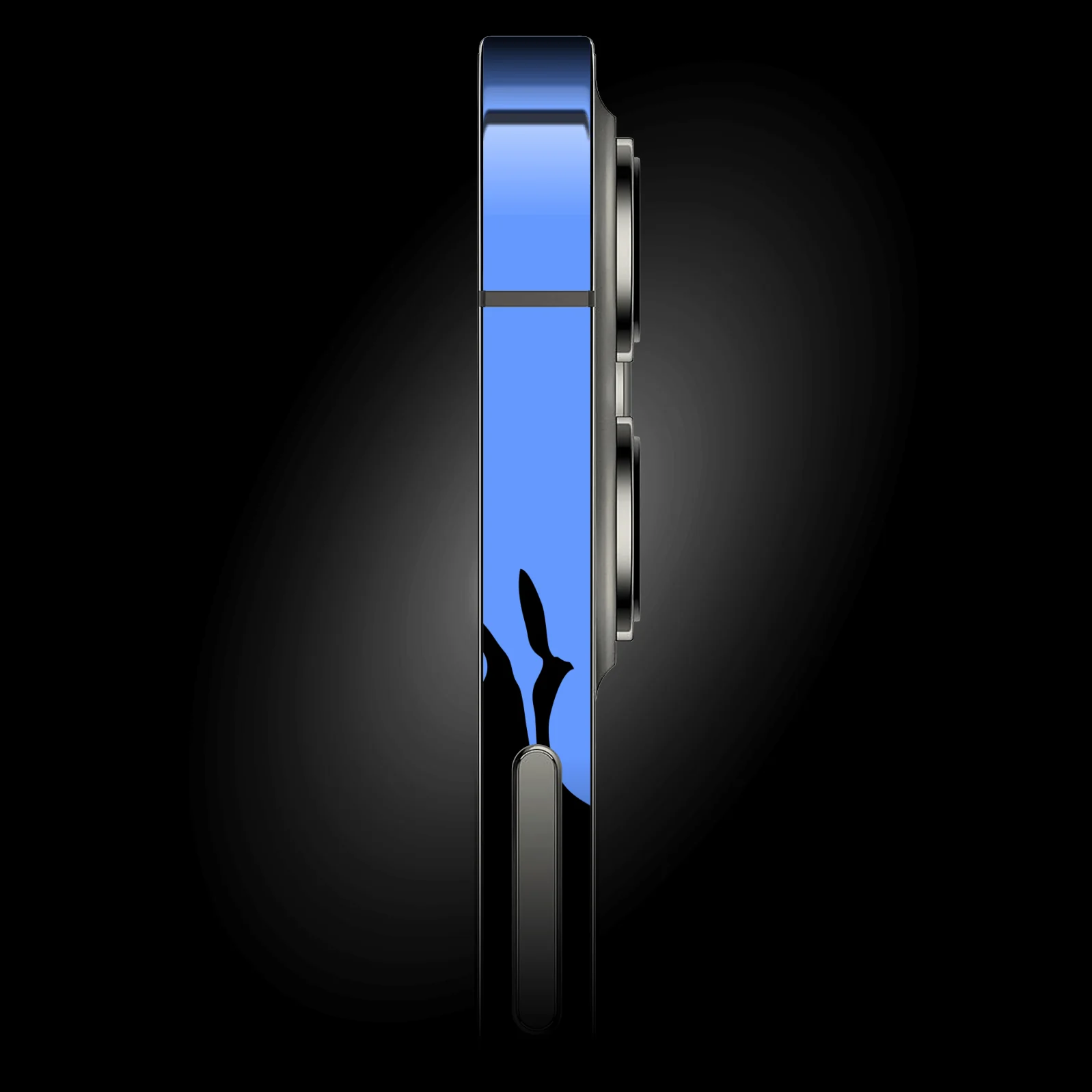 iPhone 12 MINI SIGNATURE Blue Paint Splatter Skin - Image 2