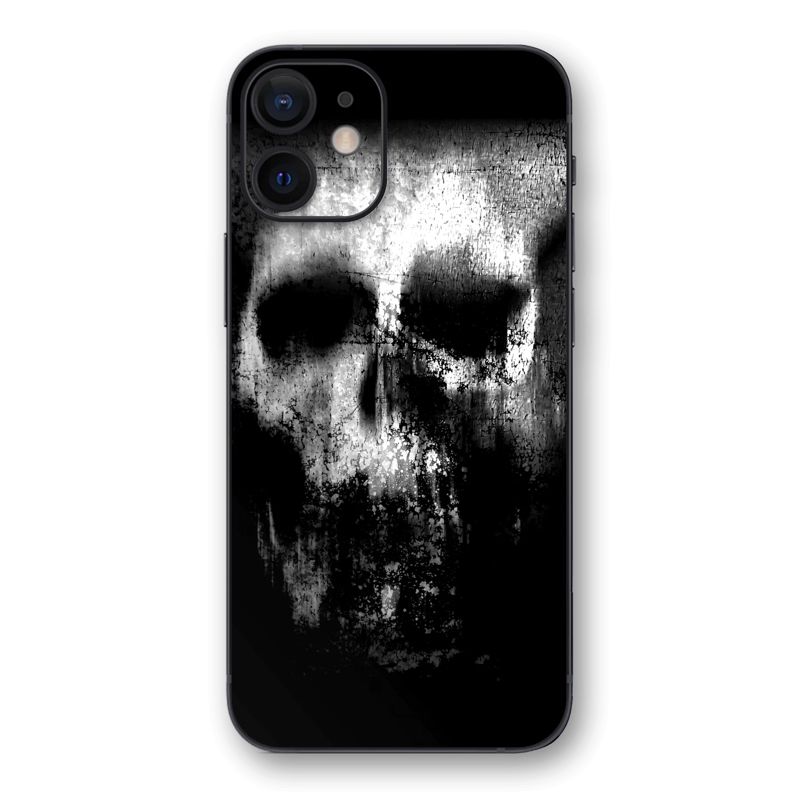 iPhone 12 MINI SIGNATURE Horror Black & White SKULL Skin