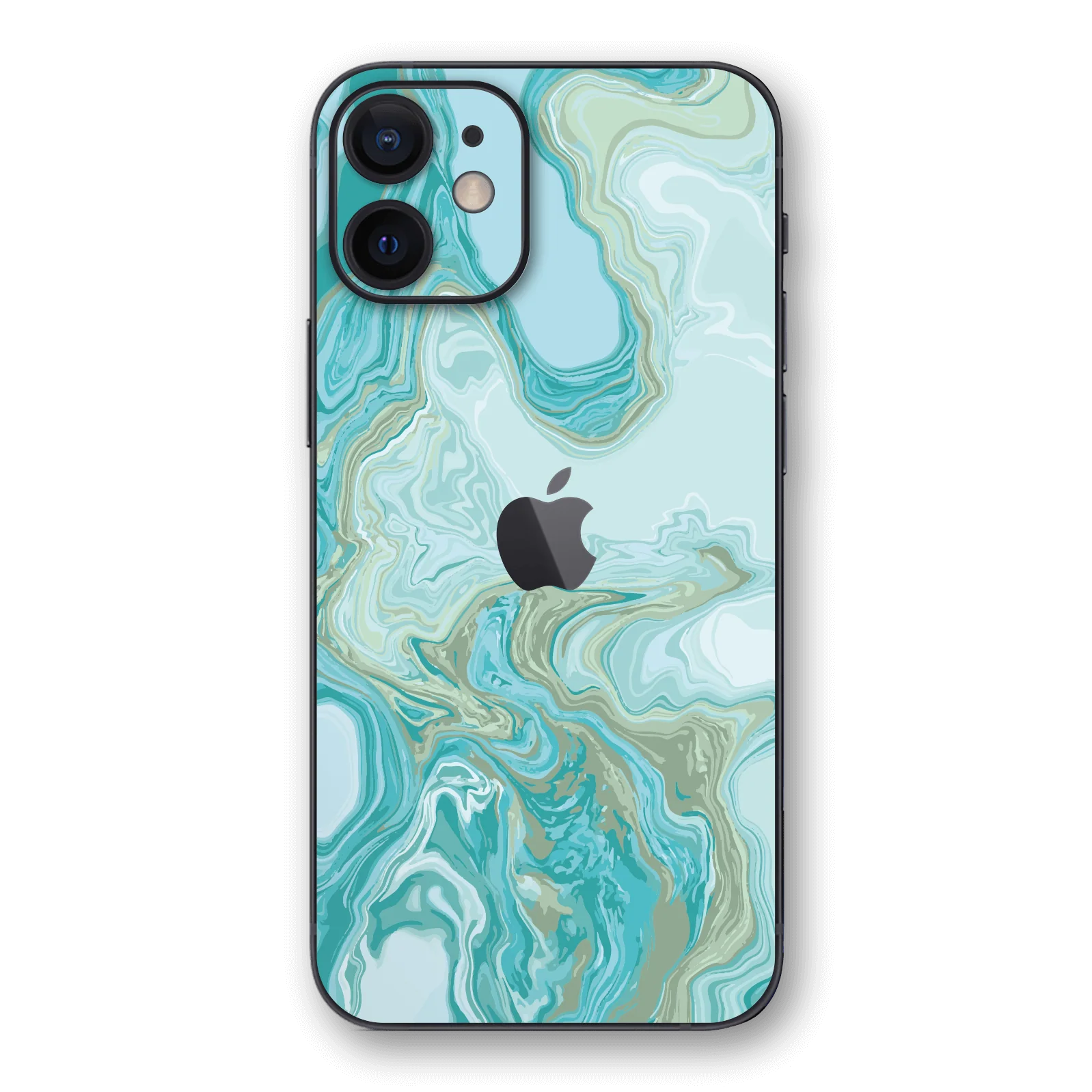 iPhone 12 MINI SIGNATURE Light Turquoise Liquid Skin