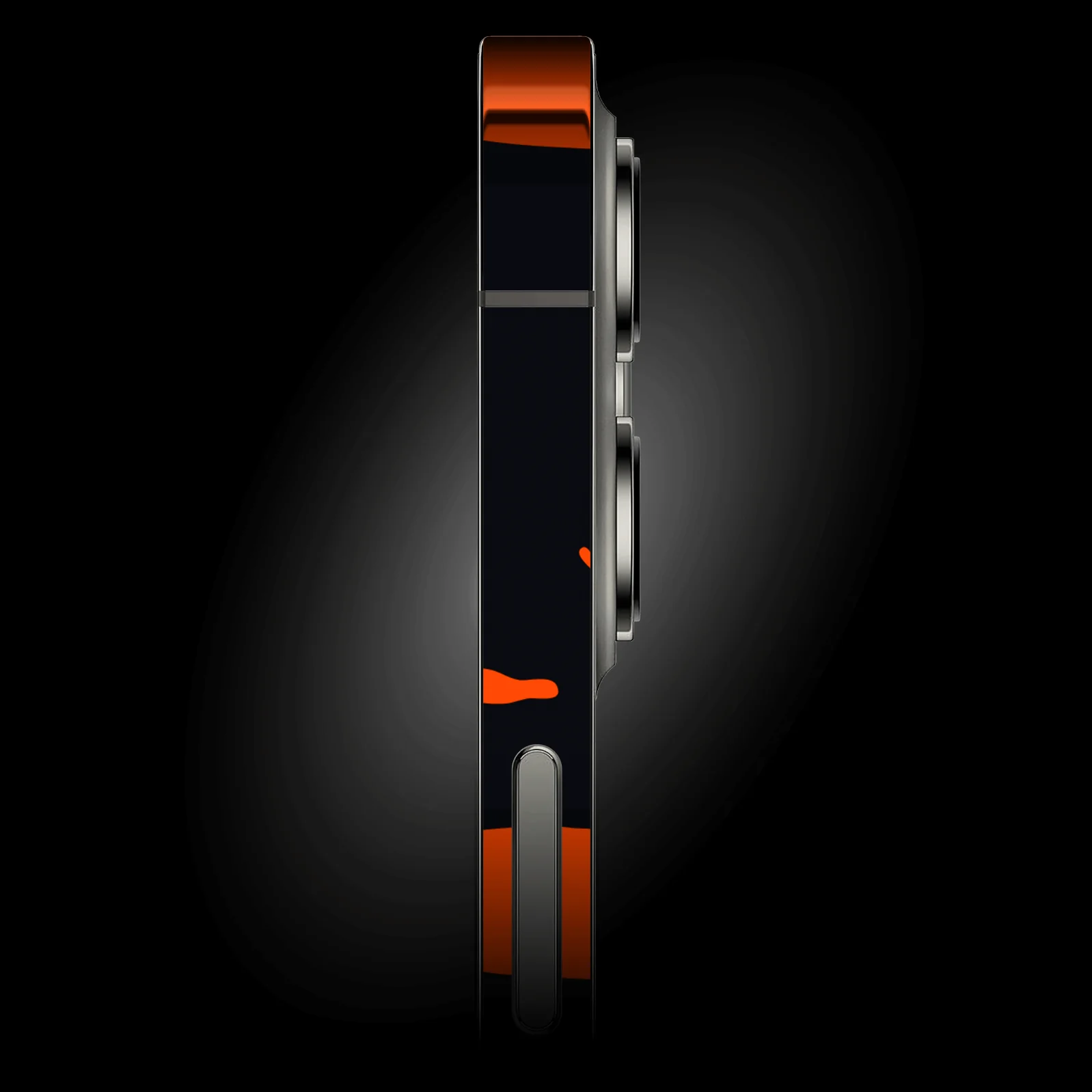iPhone 12 MINI SIGNATURE Orange Paint Splatter Skin - Image 2