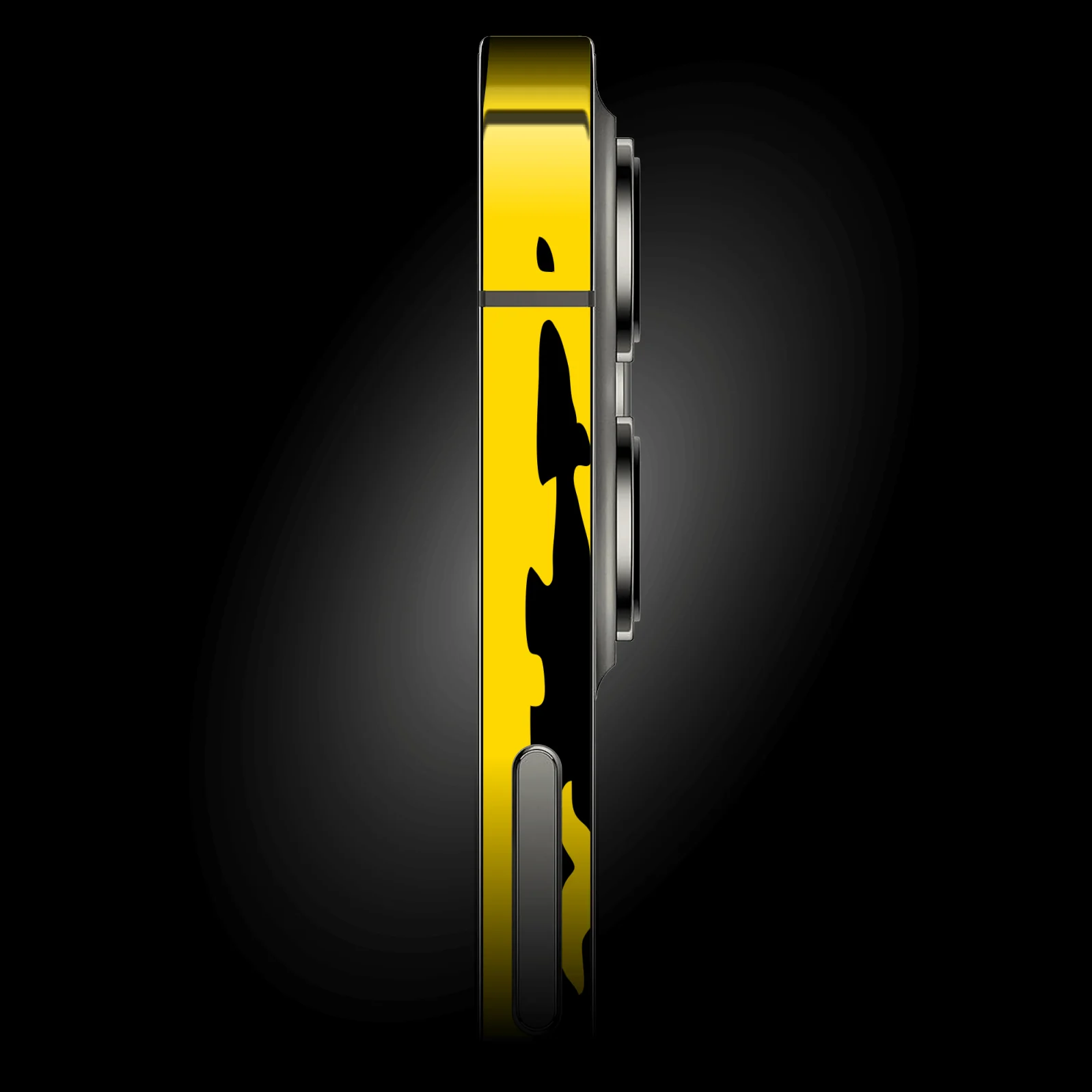 iPhone 12 MINI SIGNATURE Yellow-Black Dripping Paint Skin - Image 2