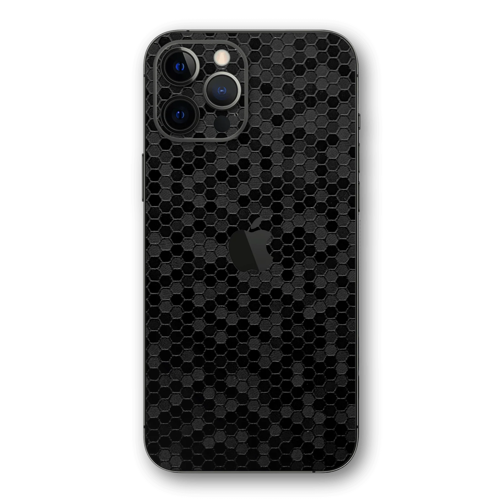 iPhone 12 PRO LUXURIA BLACK HONEYCOMB 3D TEXTURED Skin