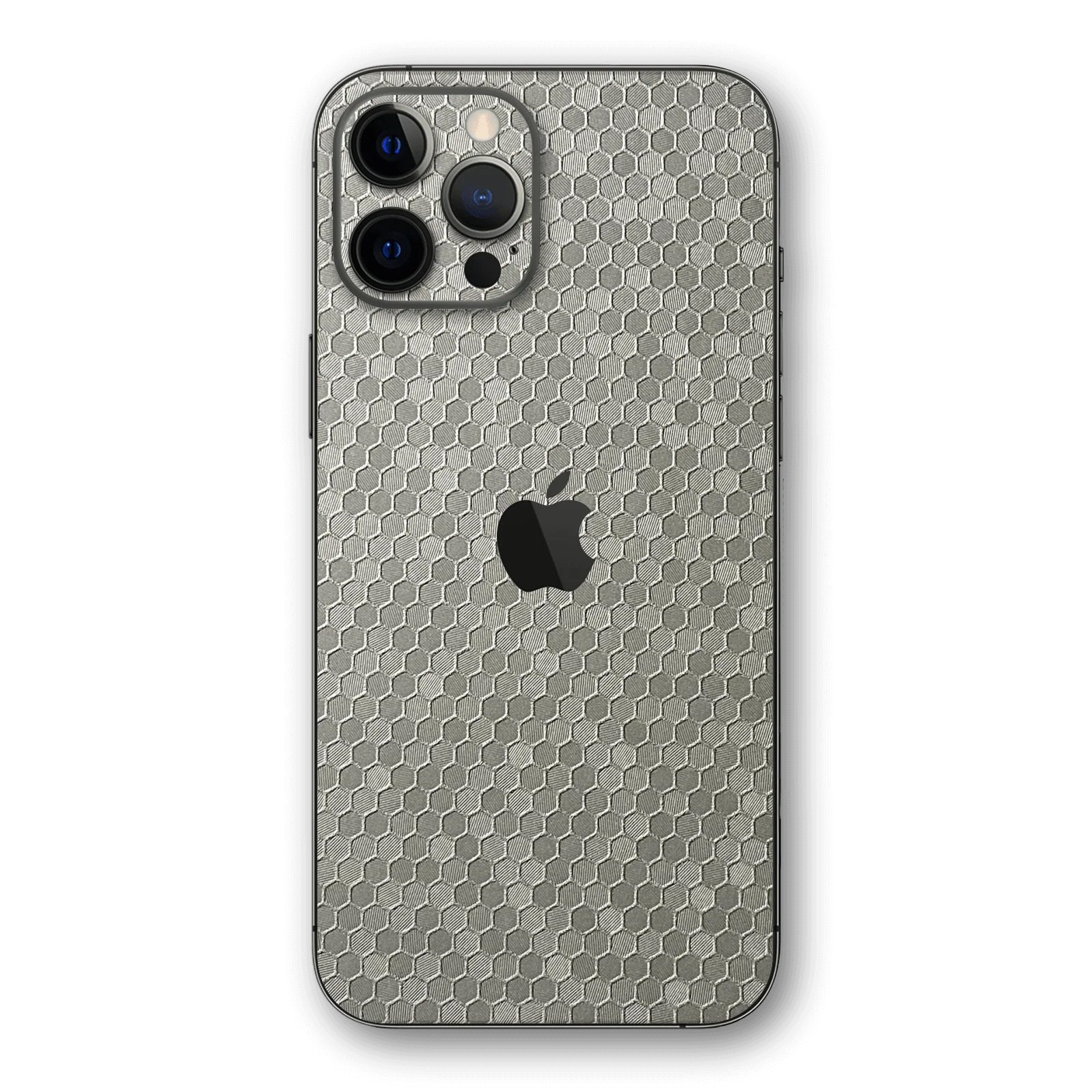iPhone 12 Pro MAX LUXURIA SILVER HONEYCOMB 3D TEXTURED Skin