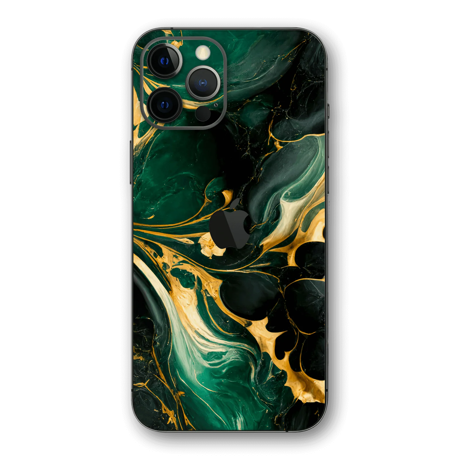iPhone 12 Pro MAX SIGNATURE AGATE GEODE Royal Green-Gold Skin