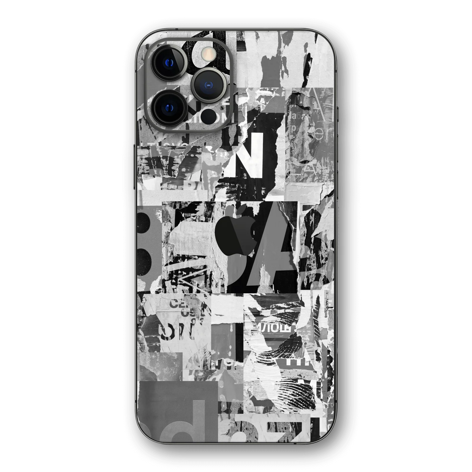 iPhone 12 PRO SIGNATURE Black & White Poster Skin