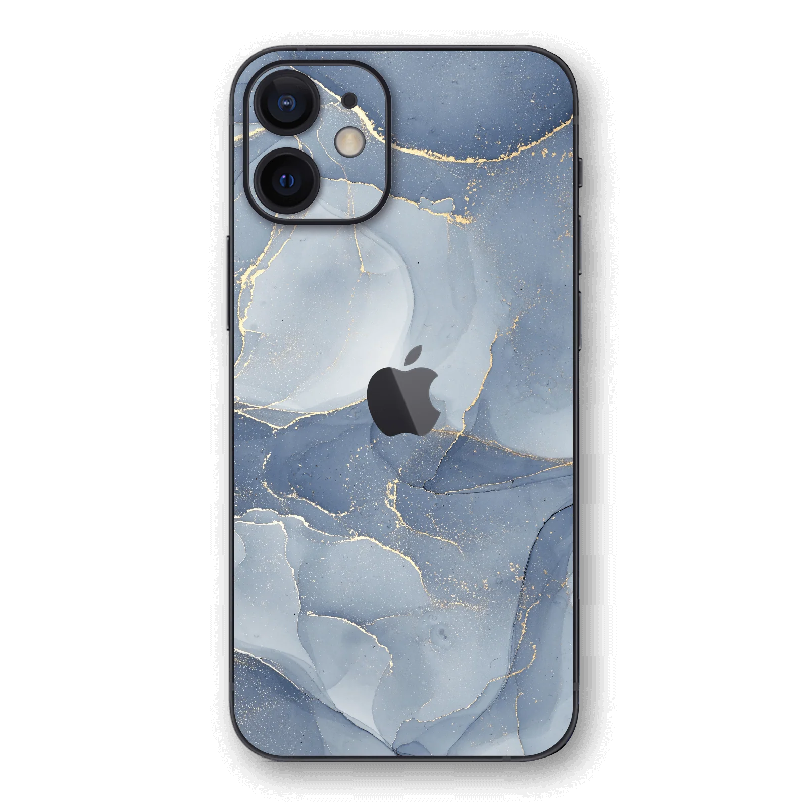 iPhone 12 SIGNATURE AGATE GEODE Steel Blue-Gold Skin
