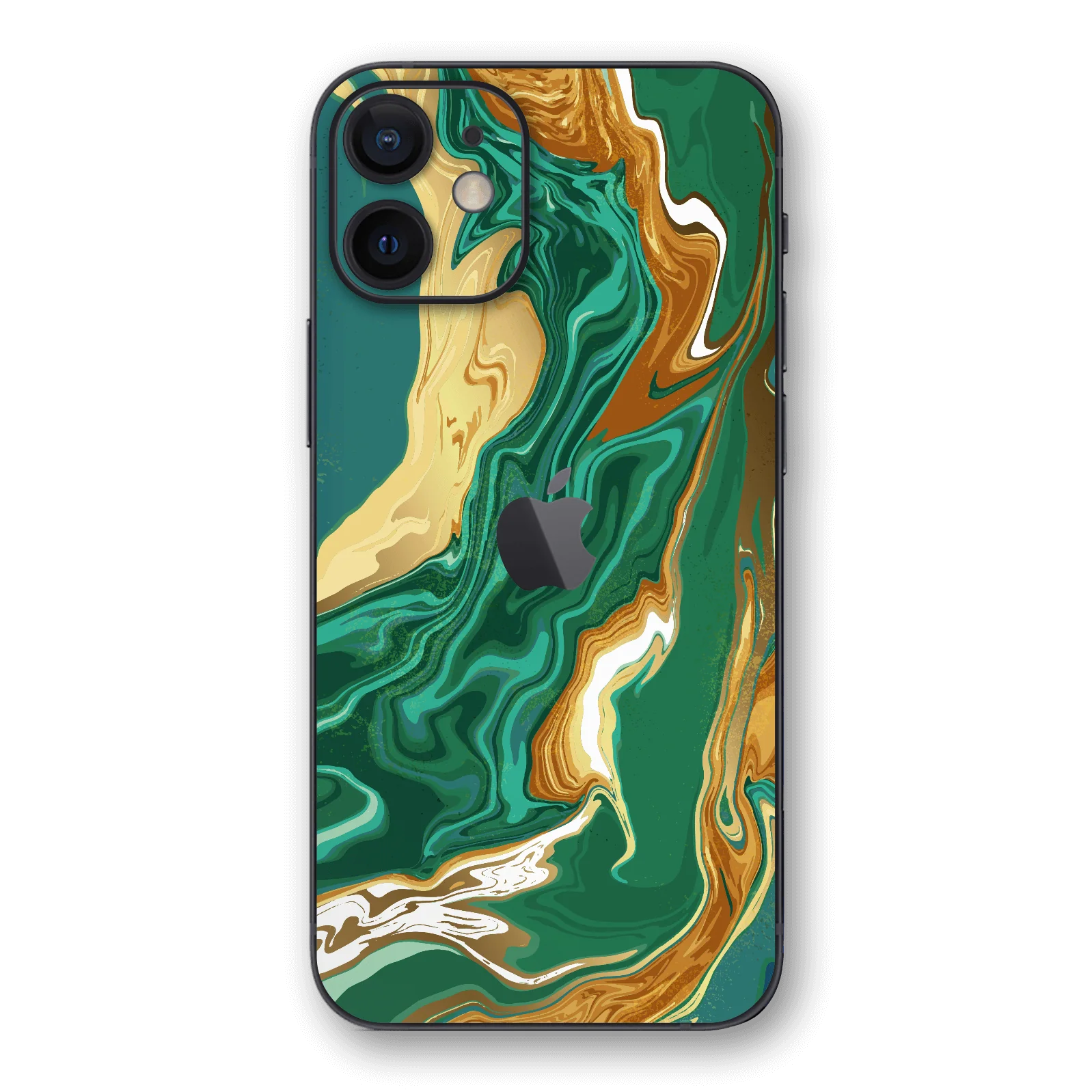 iPhone 12 SIGNATURE Emerald-Gold Liquid Skin