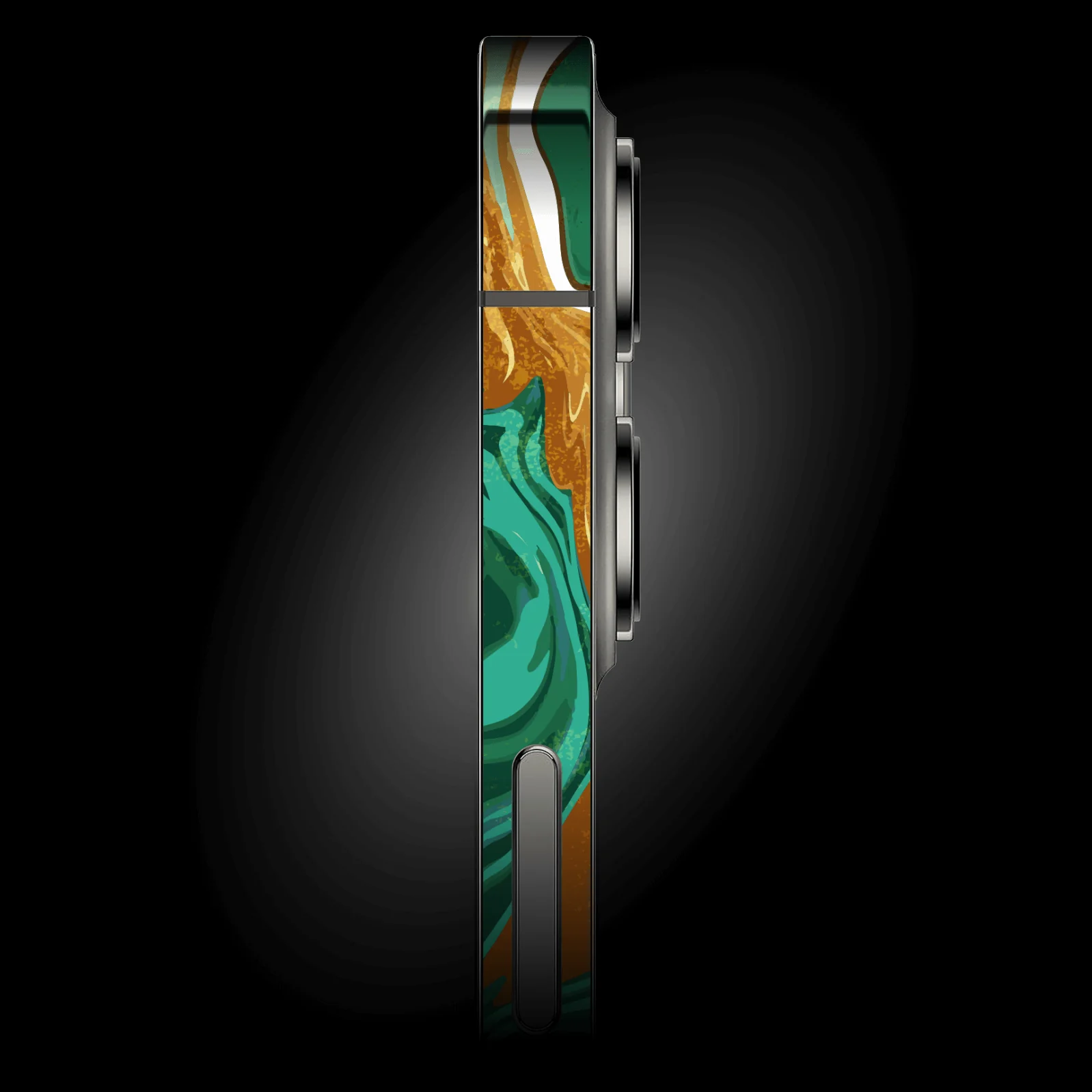 iPhone 12 SIGNATURE Emerald-Gold Liquid Skin - Image 2
