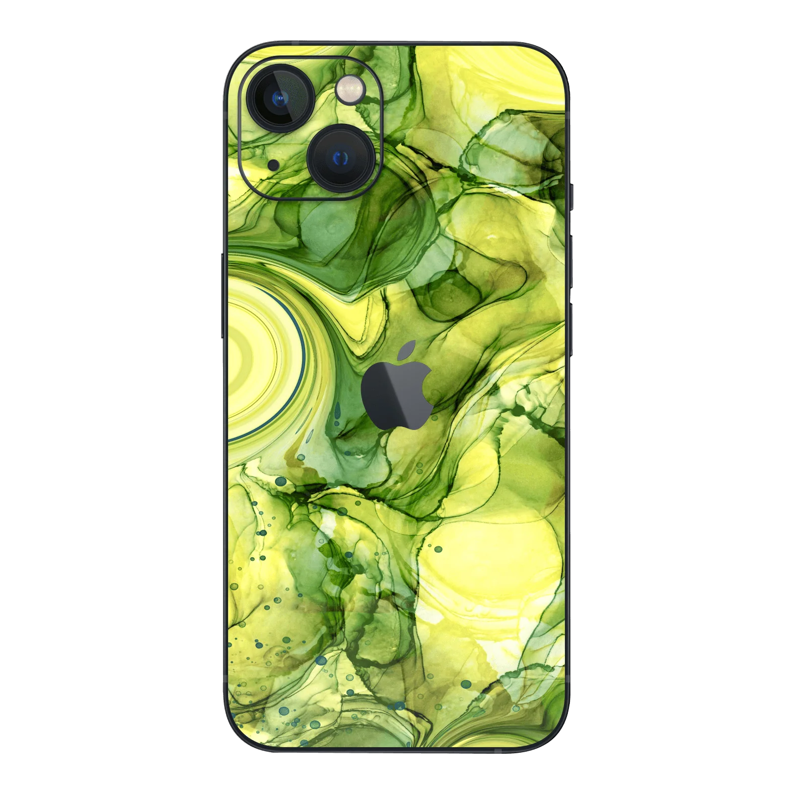 iPhone 13 MINI SIGNATURE AGATE GEODE Green and Soft Yellow Skin