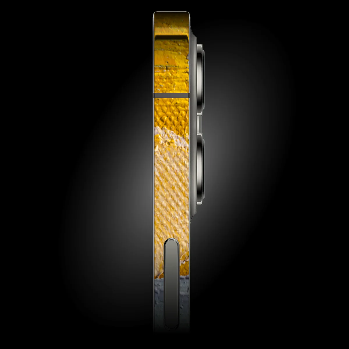 iPhone 13 Pro MAX SIGNATURE Purple and Yellow on Canvas Skin - Image 2