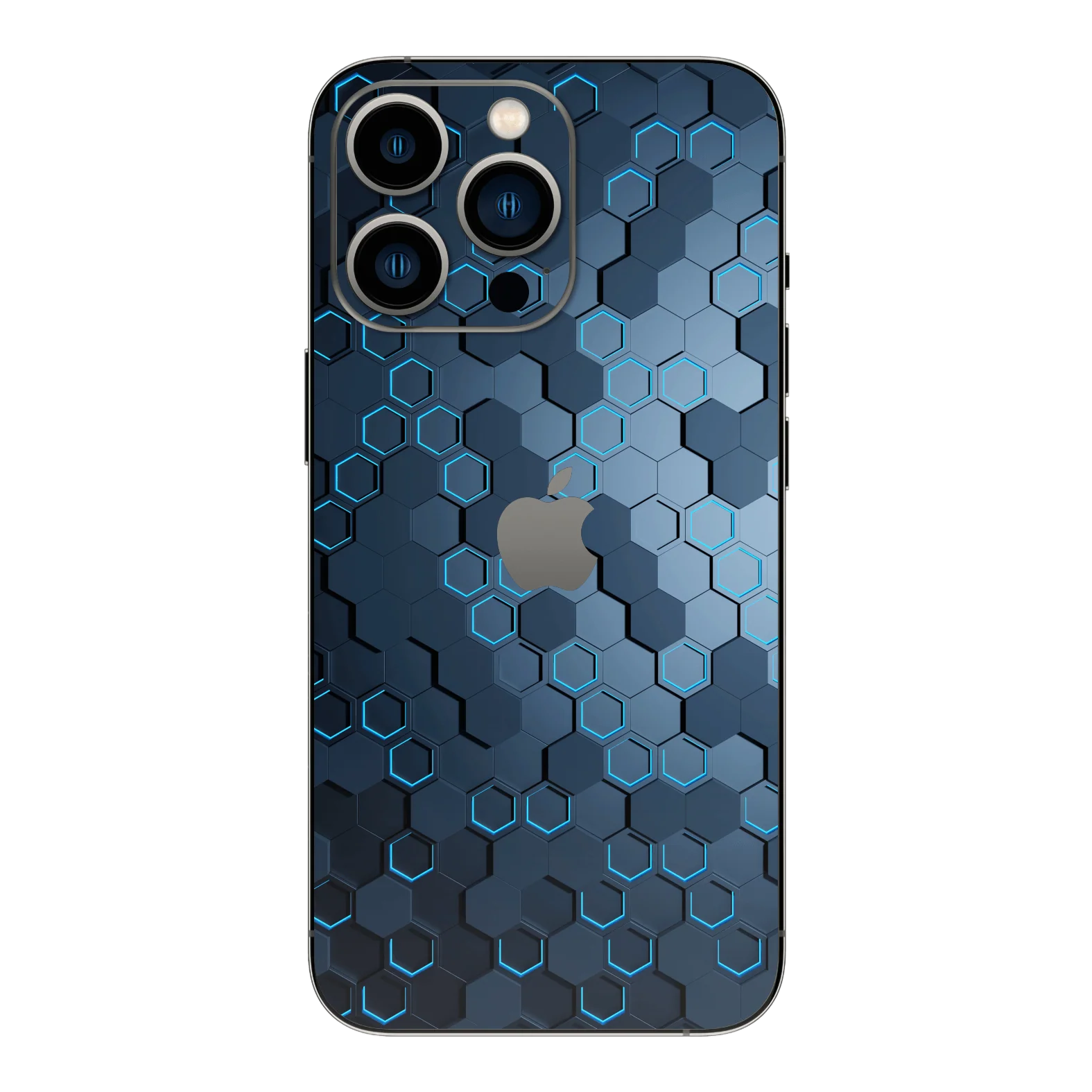 iPhone 13 PRO SIGNATURE Blue Hexagon Skin