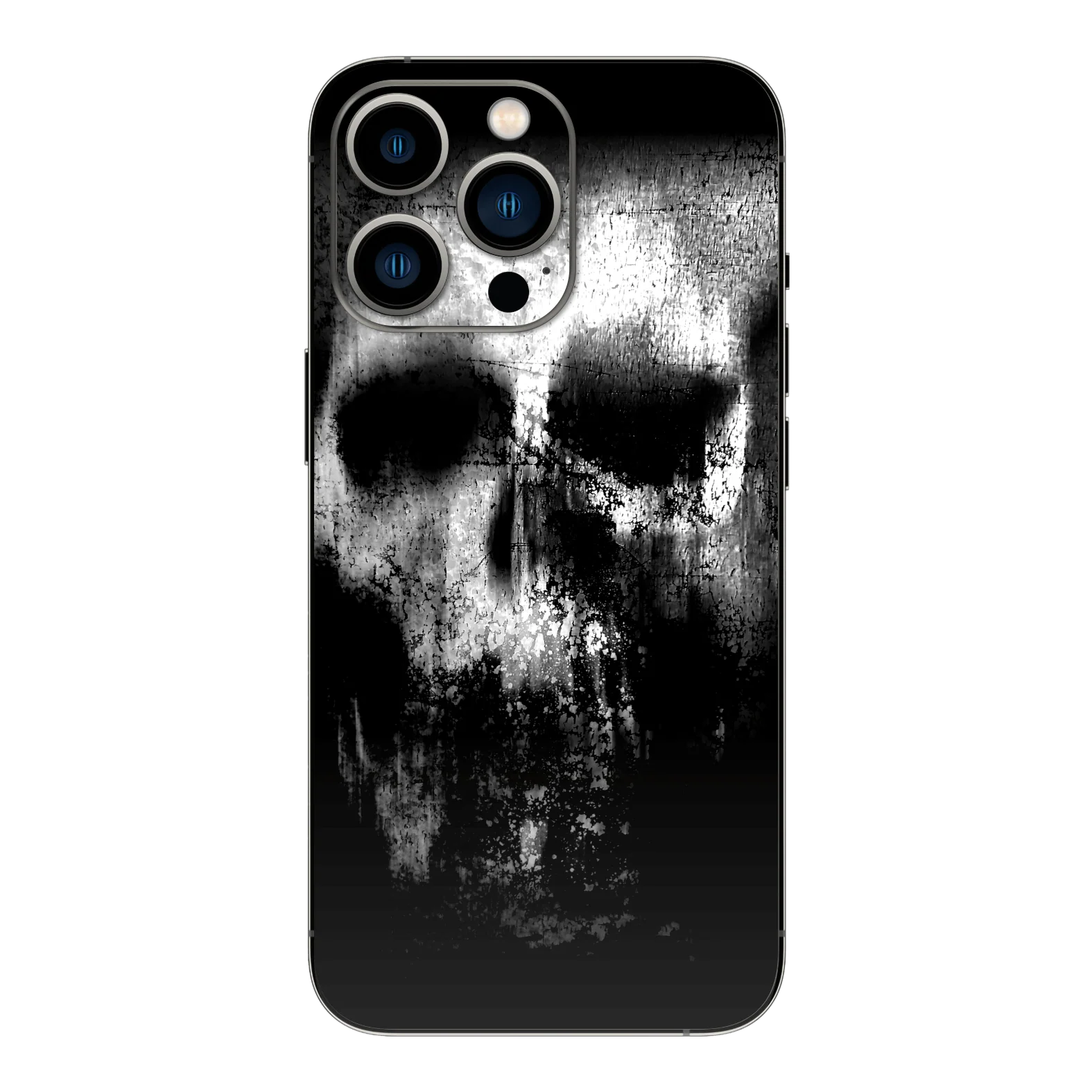 iPhone 13 PRO SIGNATURE Horror Black & White SKULL Skin