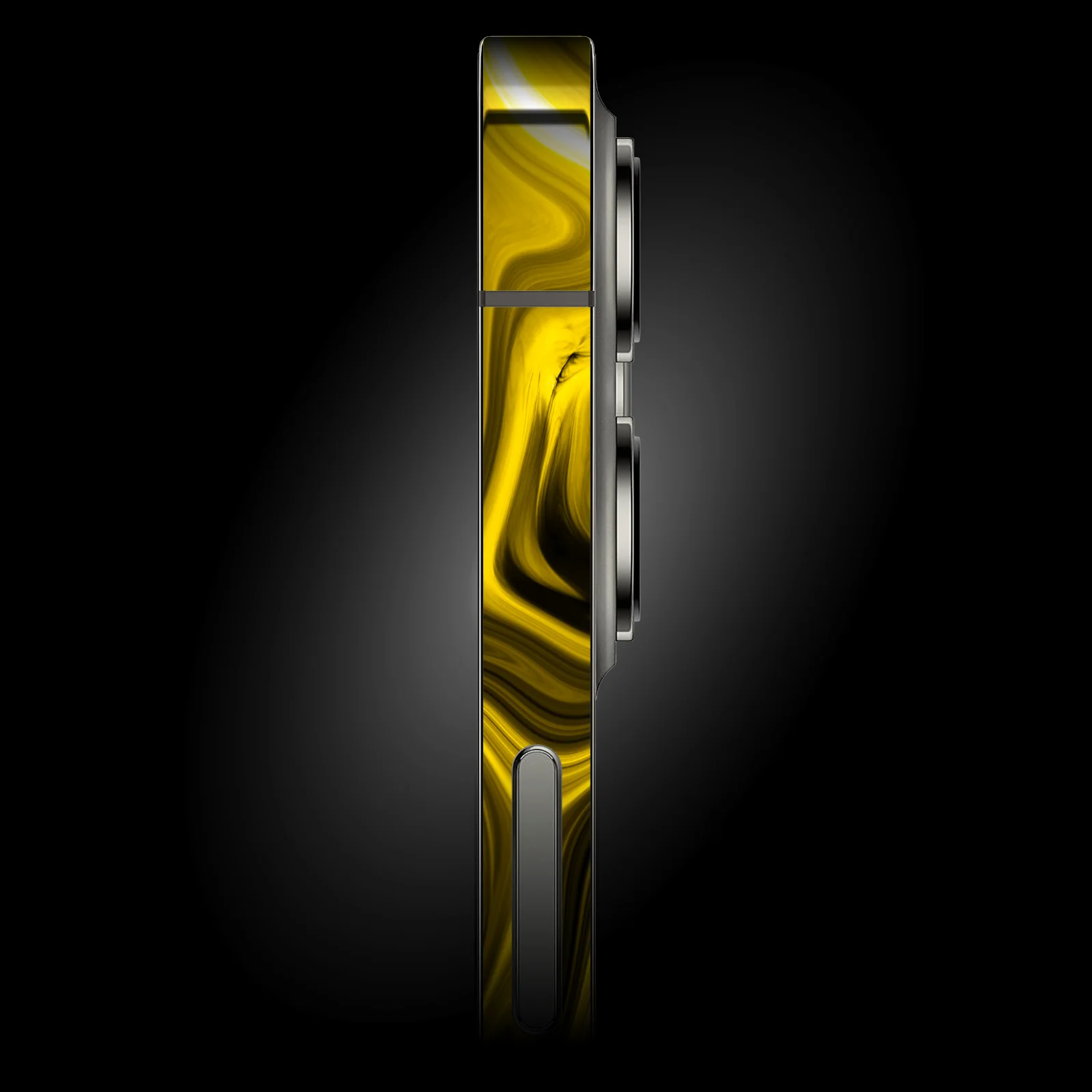 iPhone 13 SIGNATURE AGATE GEODE Yellow and Black Mixture Skin - Image 2