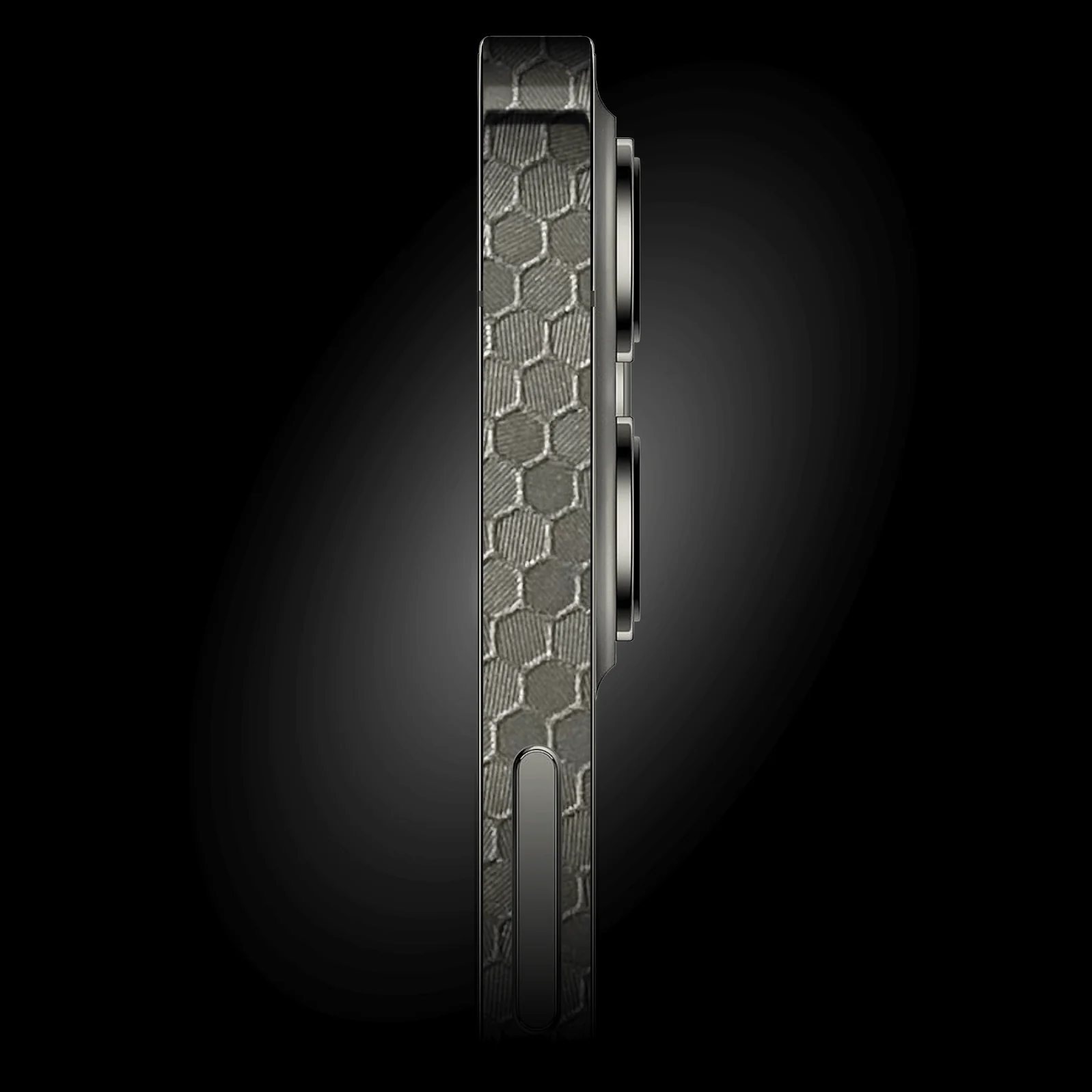iPhone 14 LUXURIA SILVER HONEYCOMB 3D TEXTURED Skin - Image 2